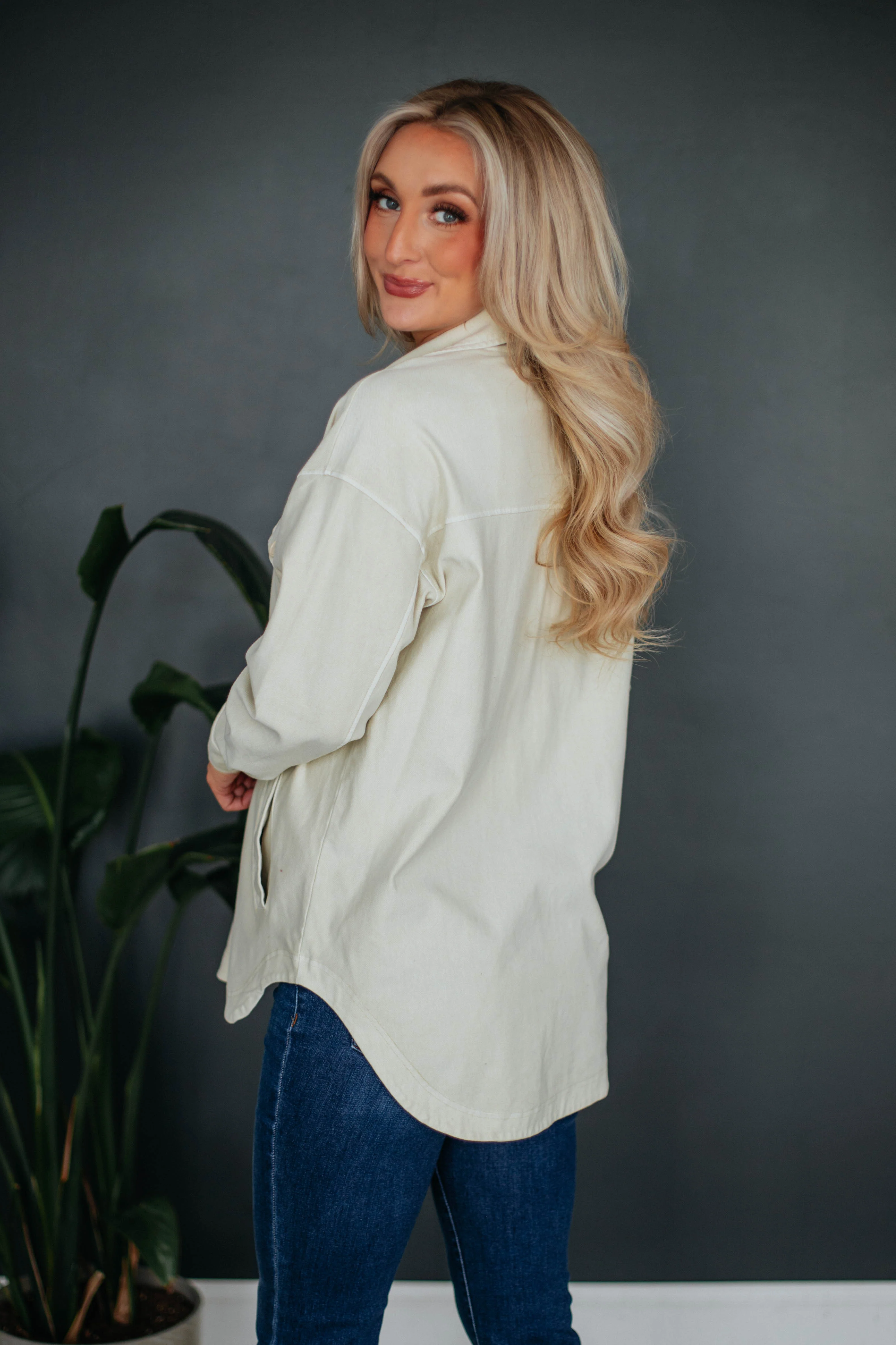 Zoey Shacket - Natural