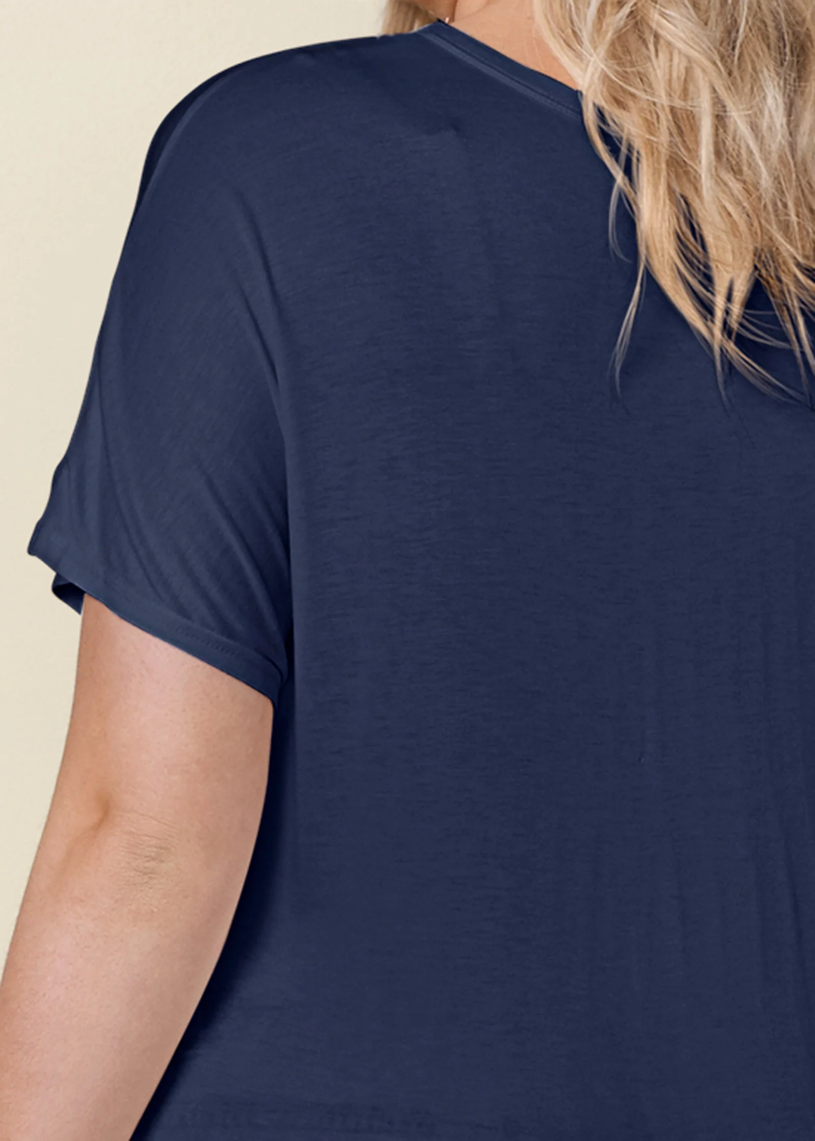 Twisted knot detail tee - Navy