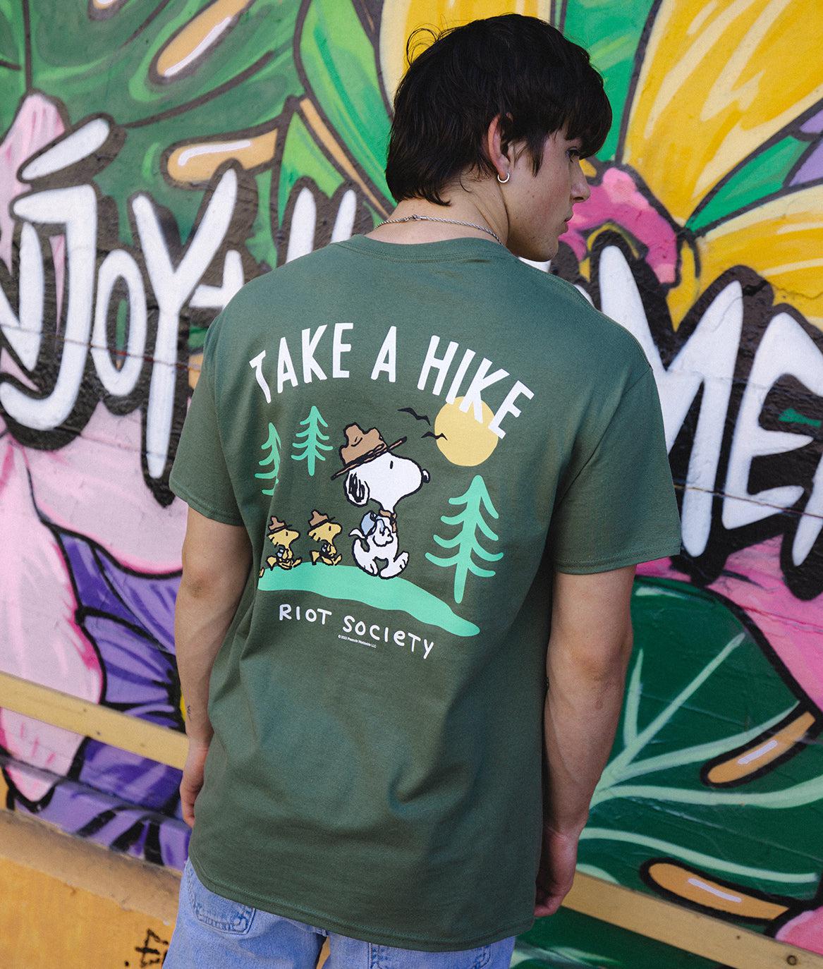 Peanuts Snoopy Take a Hike Mens T-Shirt