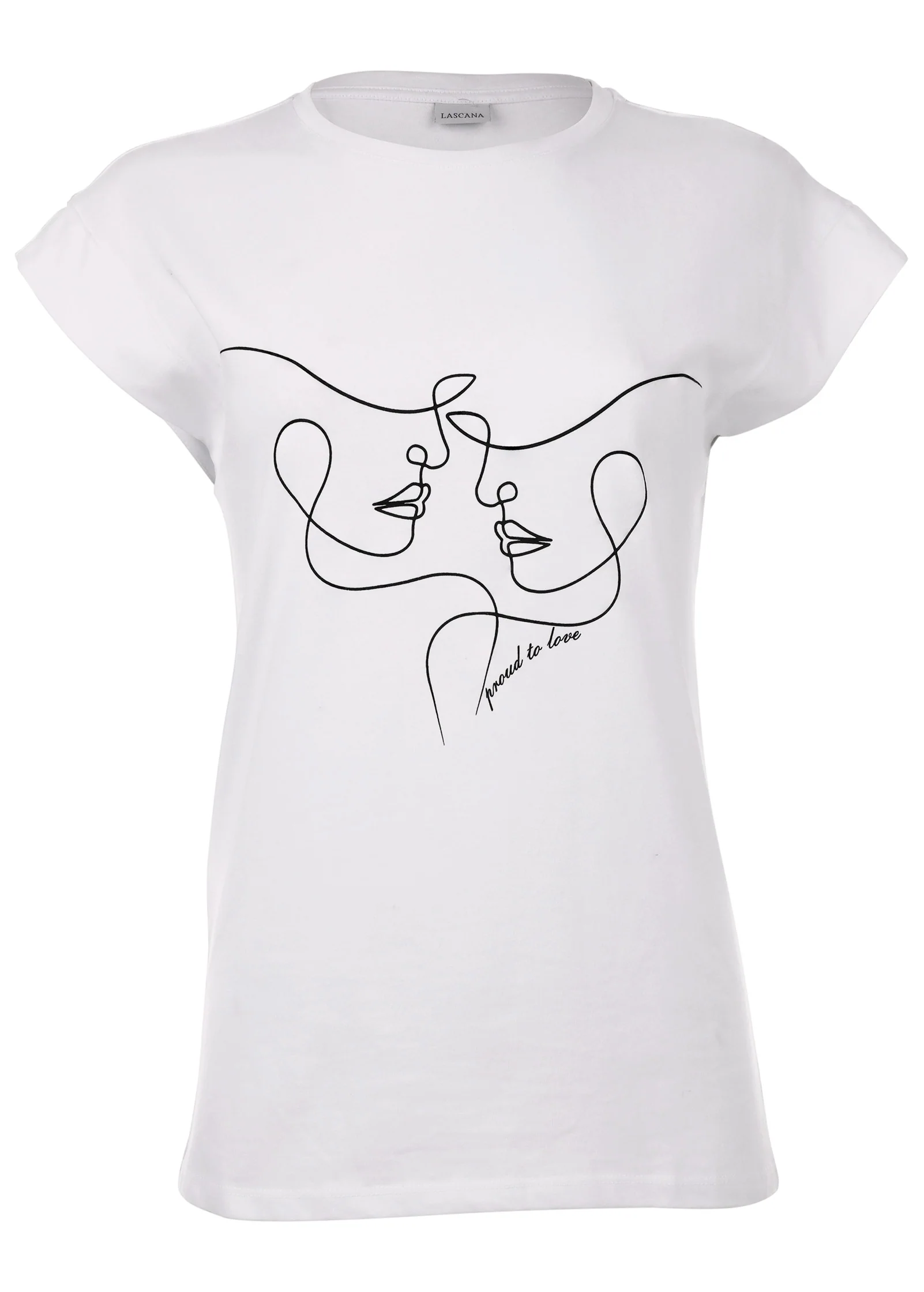 Abstract graphic tee - White