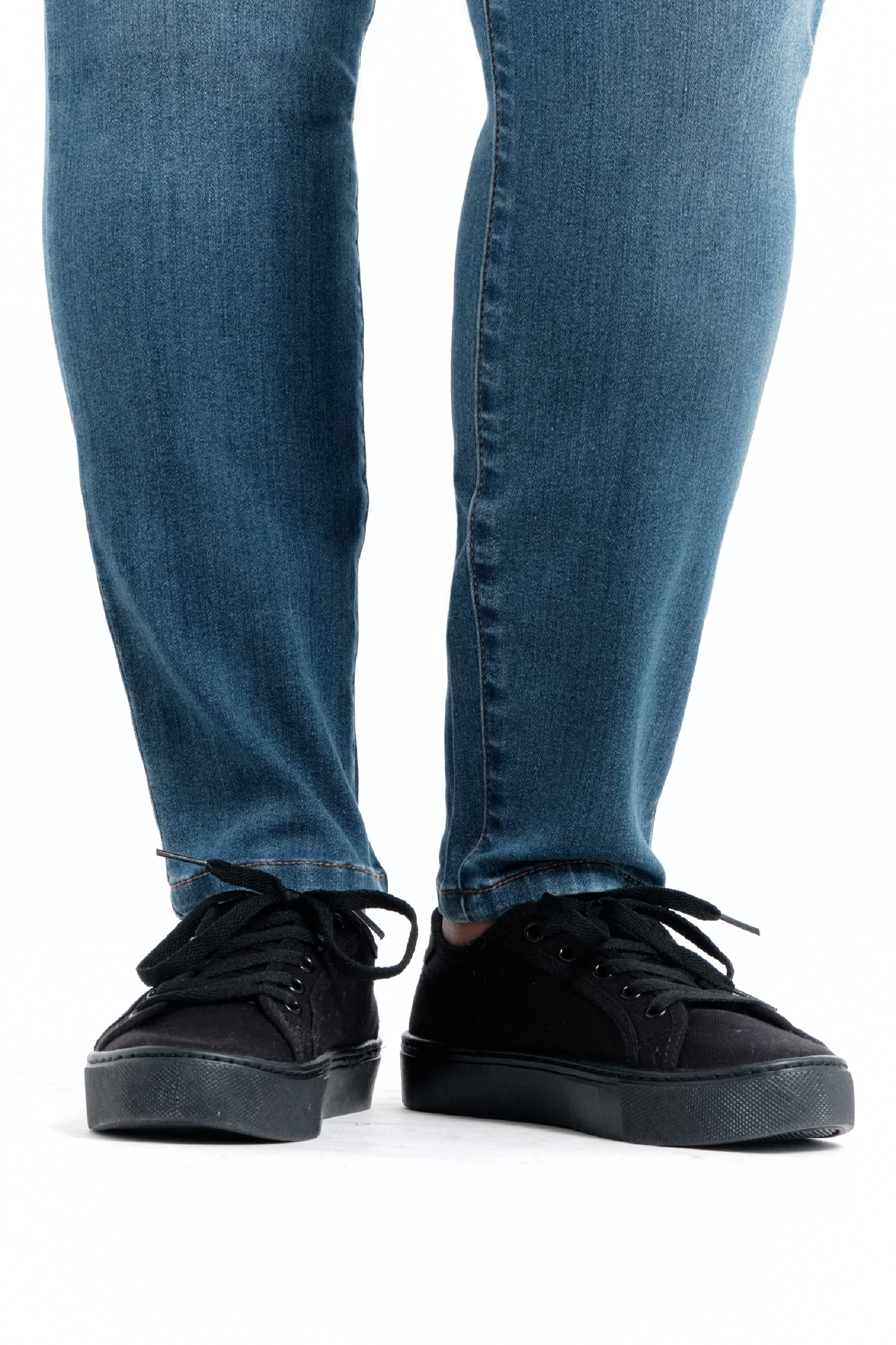 Curvy Silk Denim Skinny in Radley