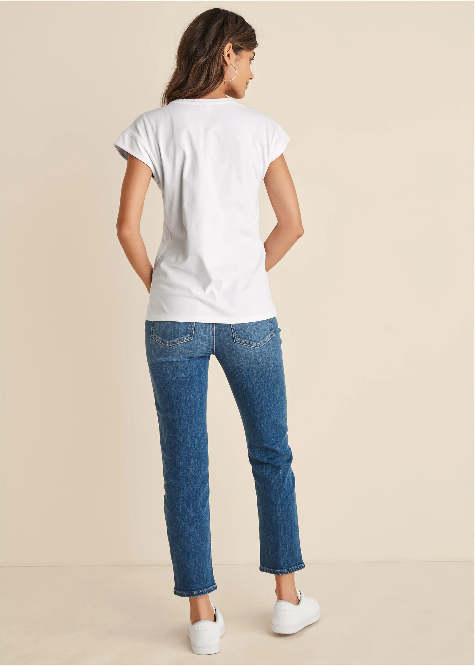 Abstract graphic tee - White