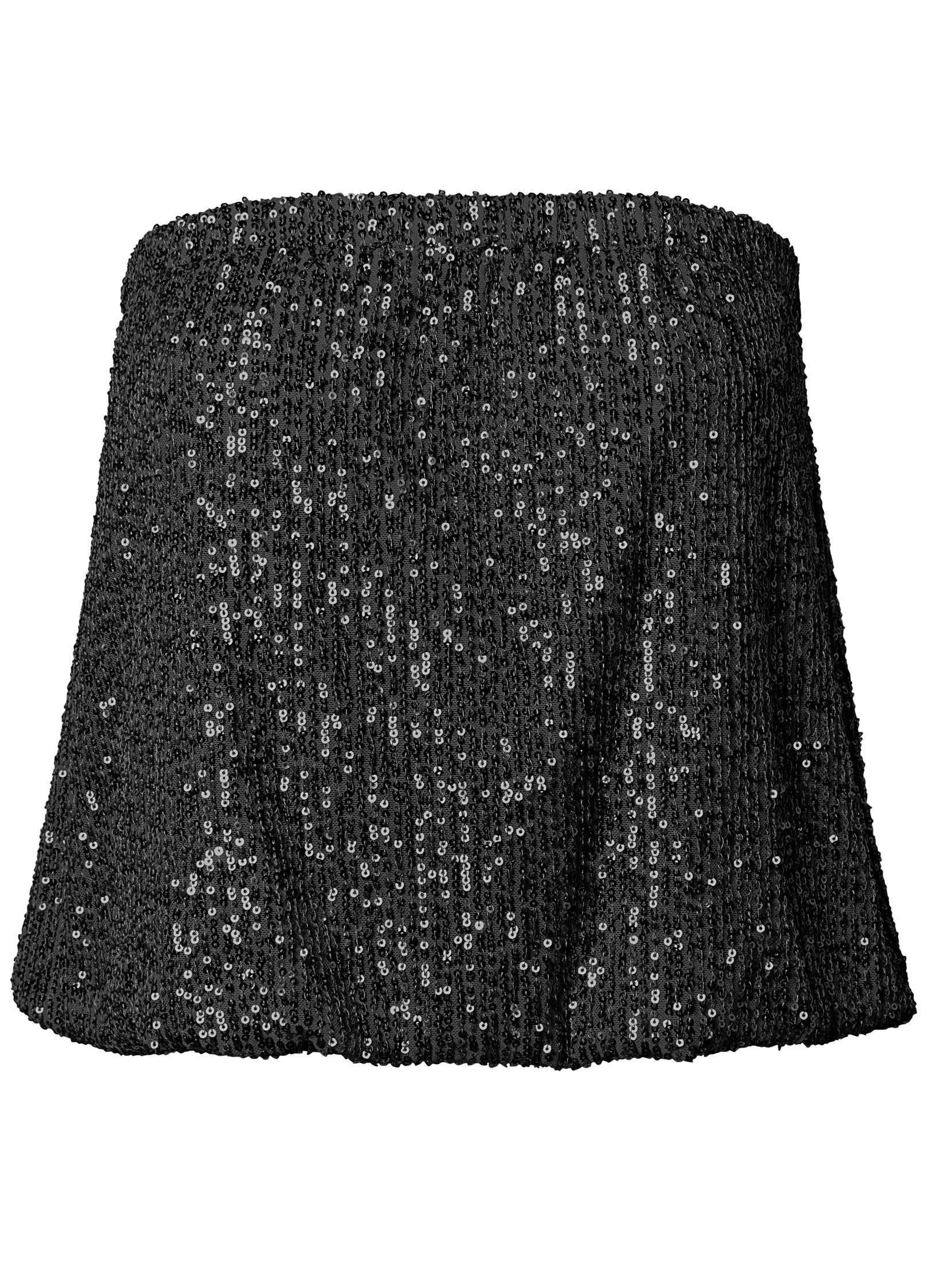 Sequin tube top - Black