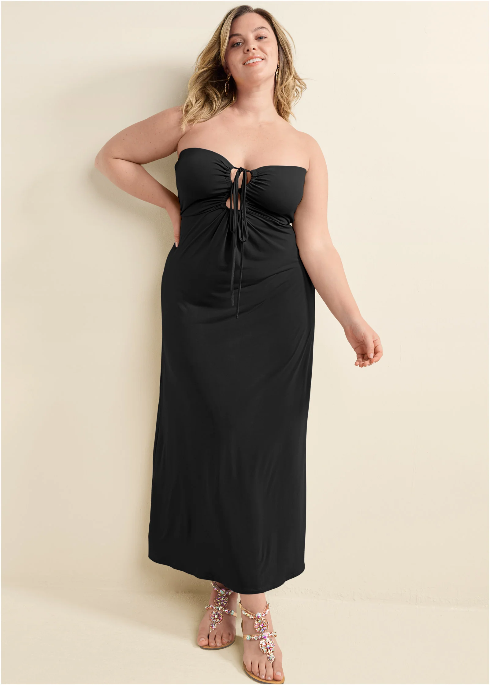 Convertible maxi dress - Black