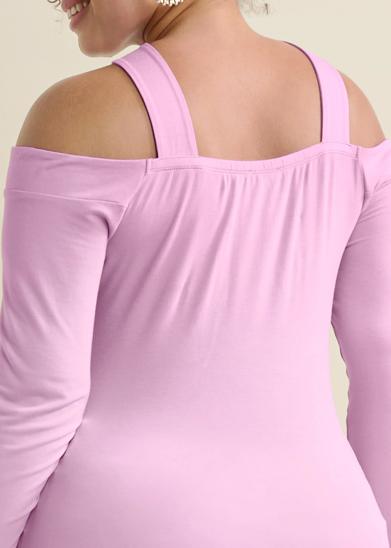 Cold-shoulder cut out top - Lavender