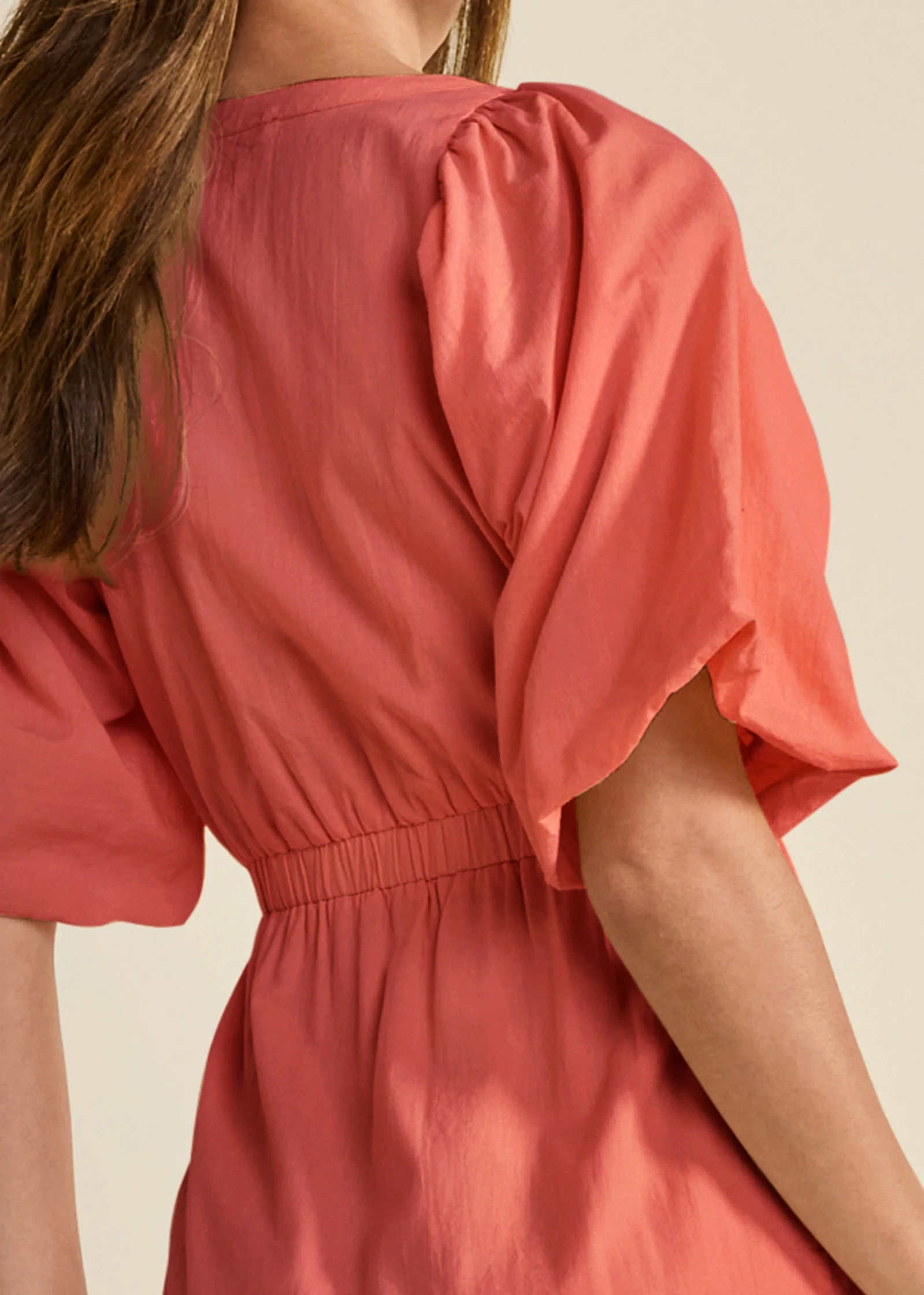 Ruffle wrap maxi dress - Burnt Orange