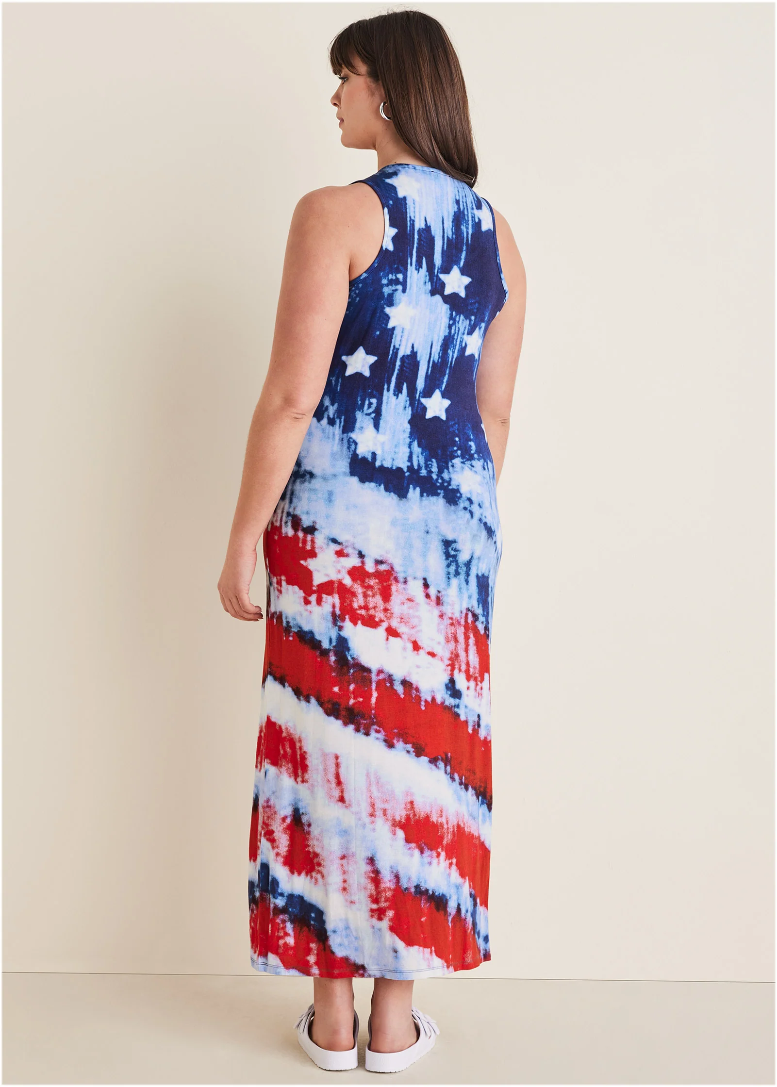 Rayon Maxi Dress - Boardwalk Flag