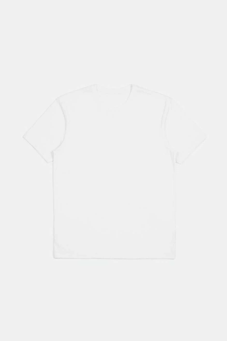 Premium Cotton S/S Tailored T-shirt - White