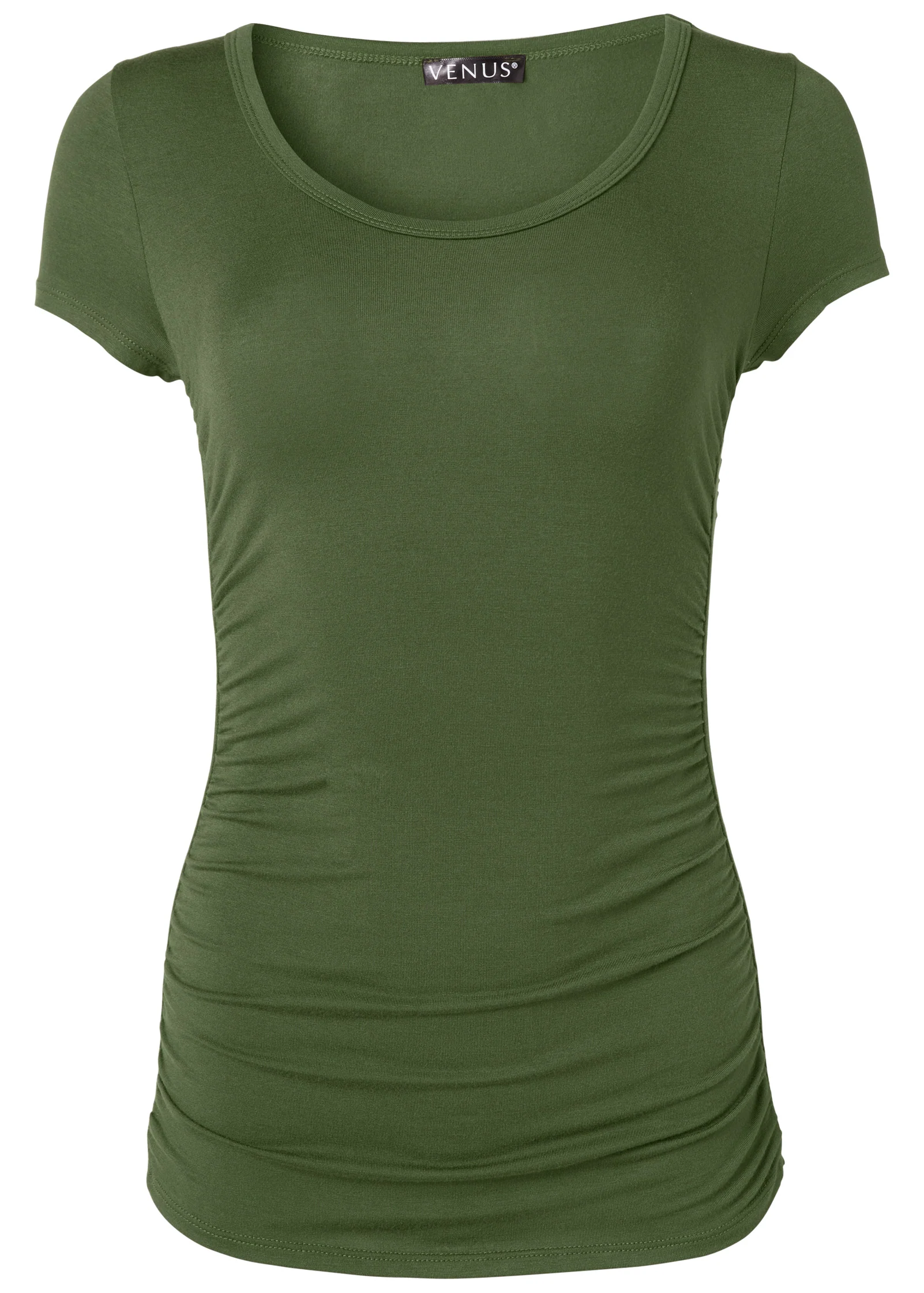 Ruched detail top - Olive