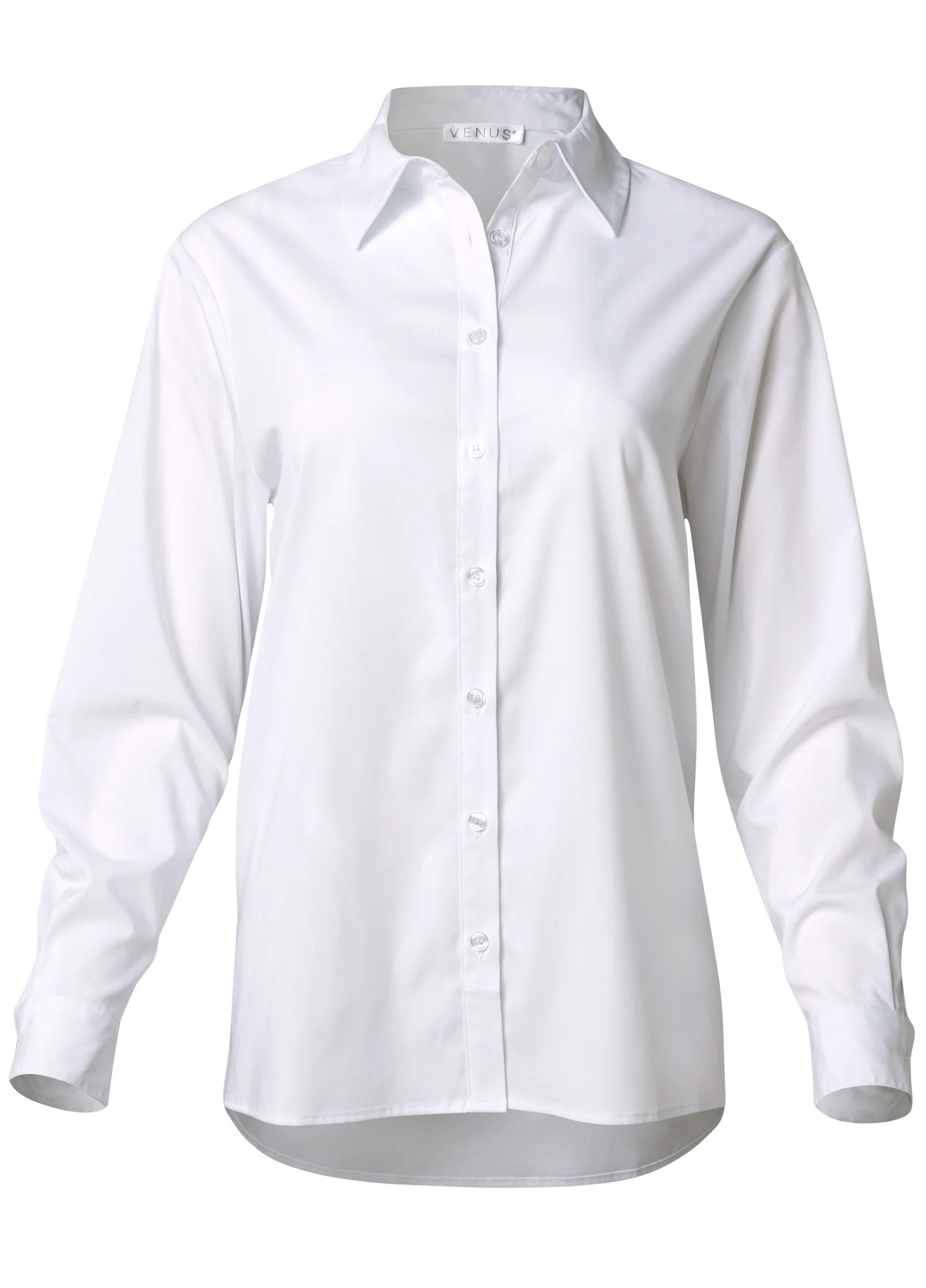 Soft button-down shirt - White