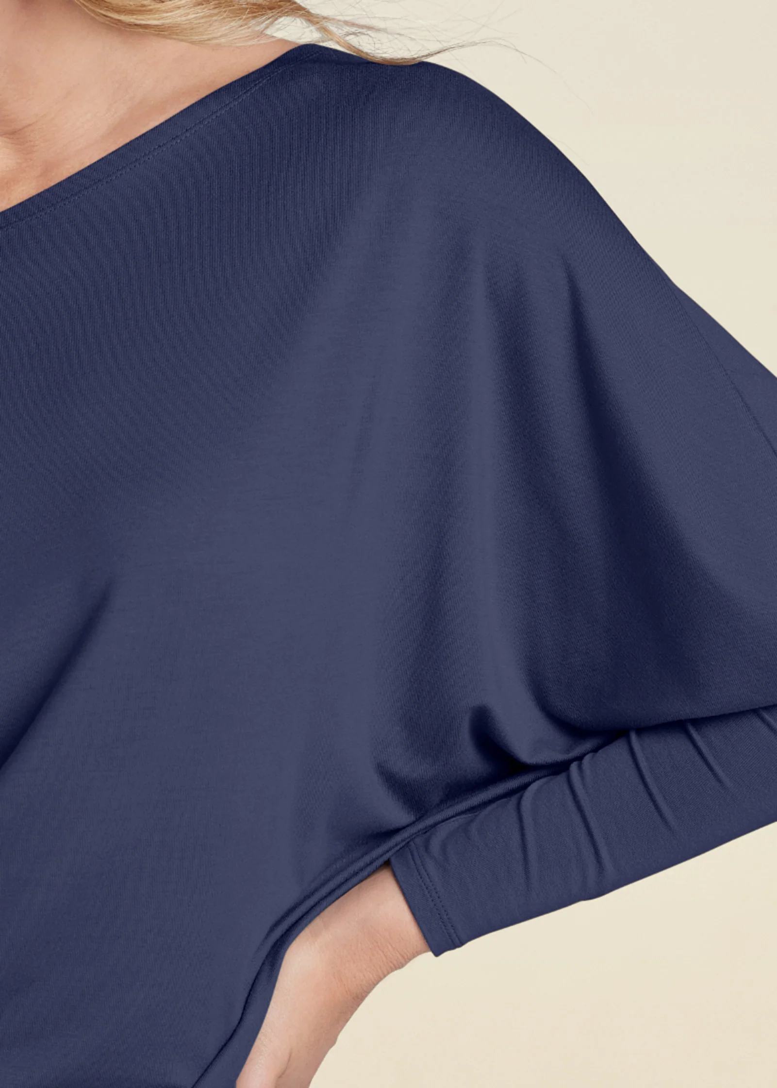 Off-shoulder dress - Navy