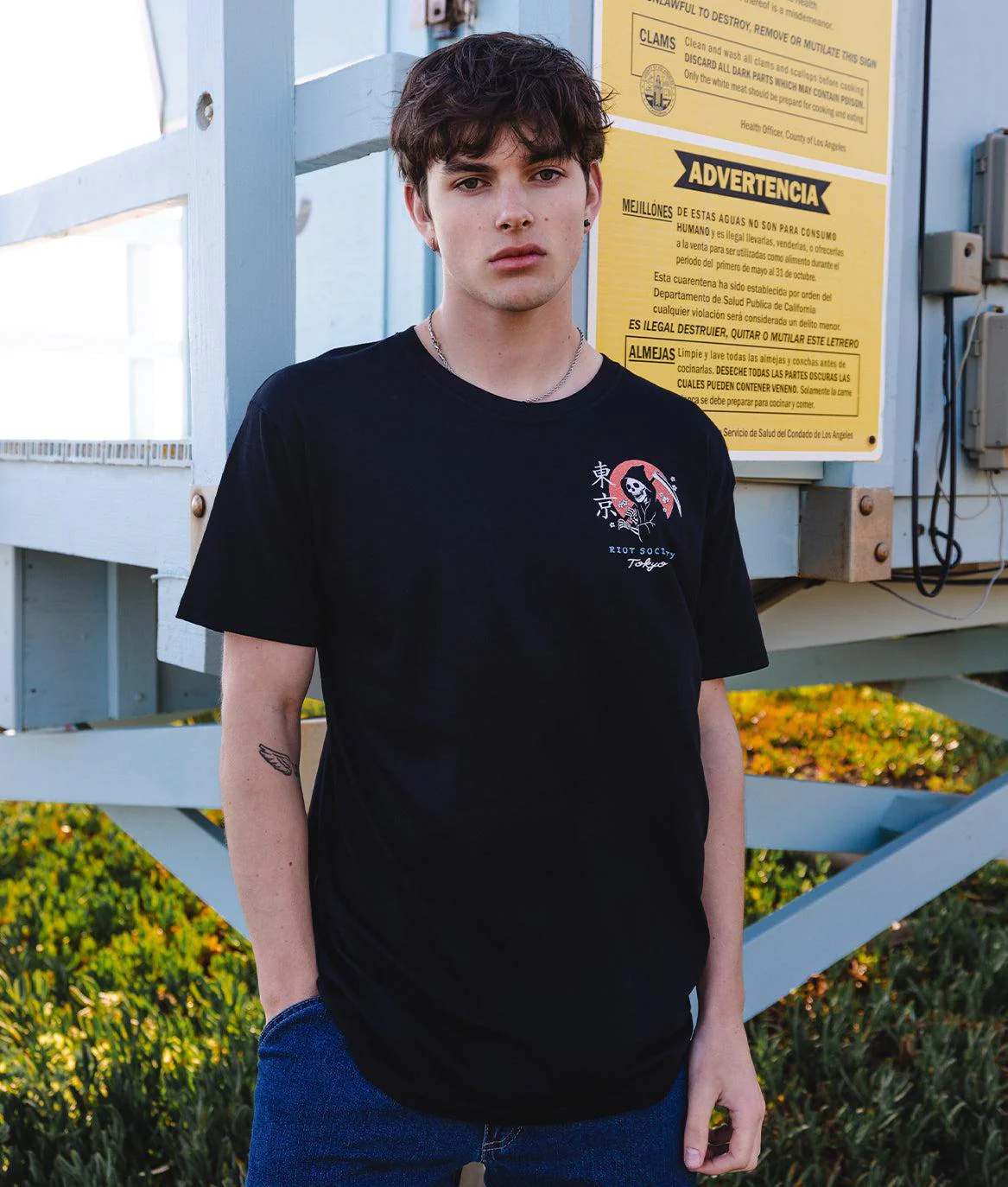 Japan Reaper Octopus Mens T-Shirt