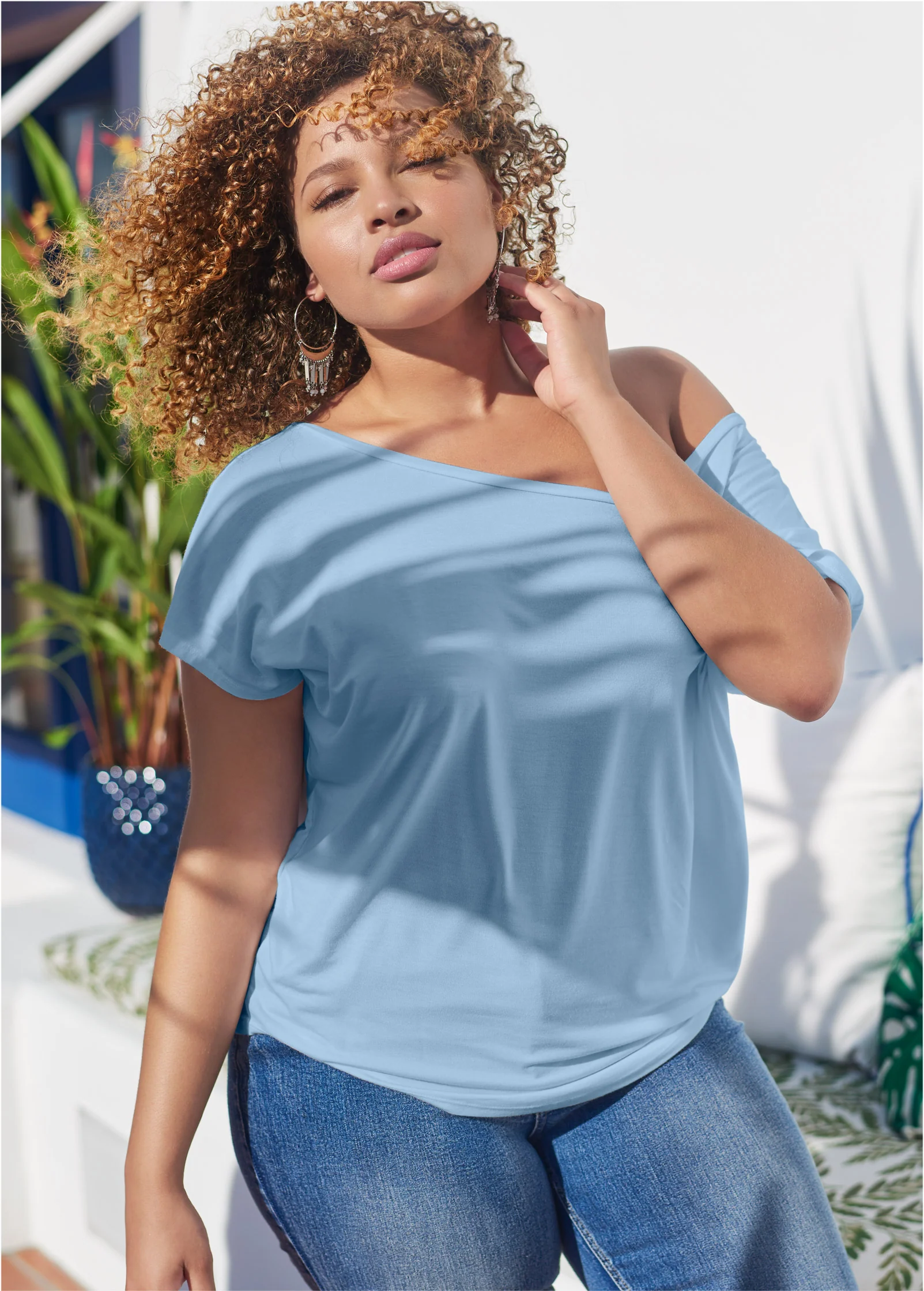 Casual tee - Light Blue