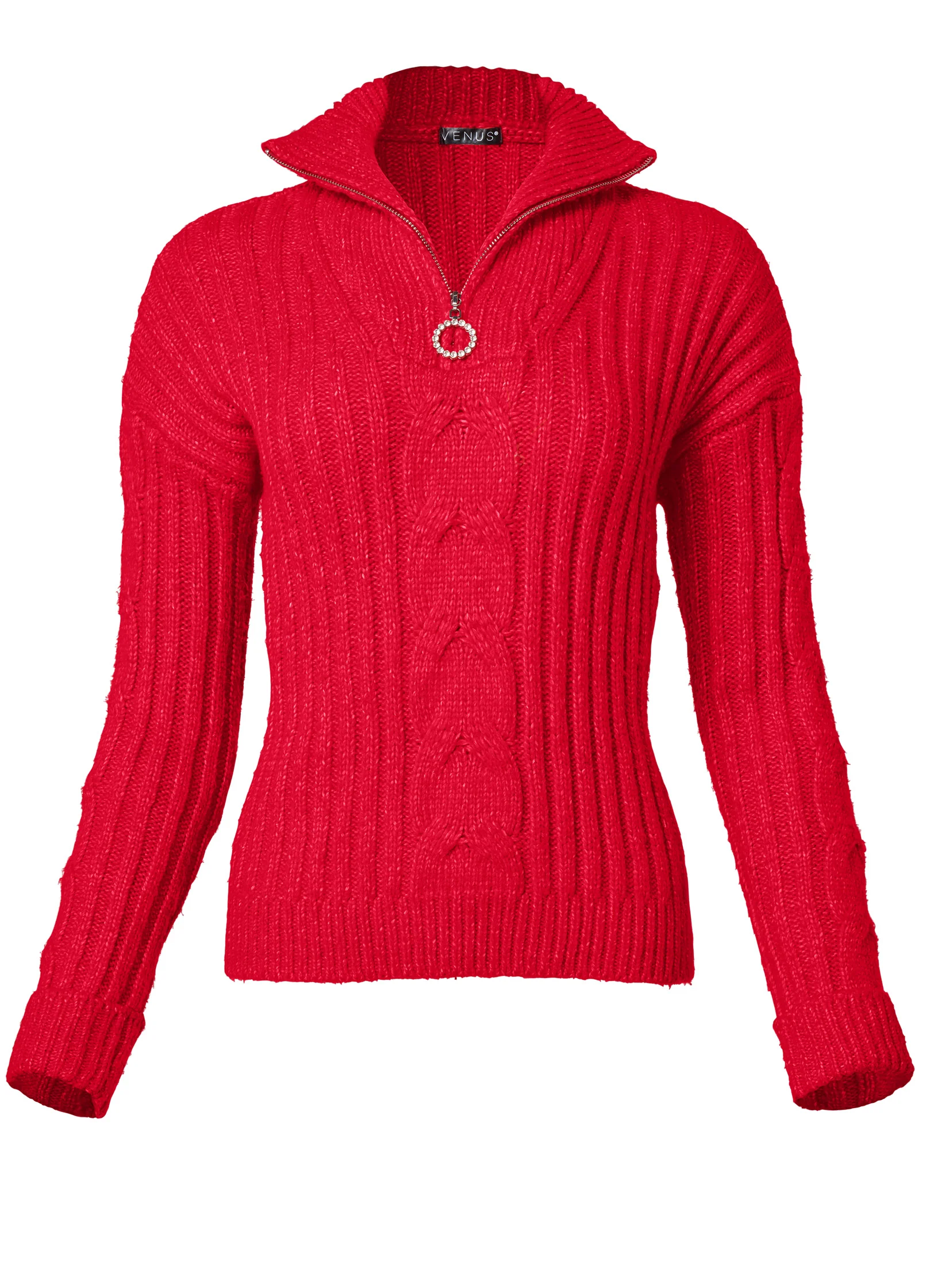 Quarter zip sweater - Red