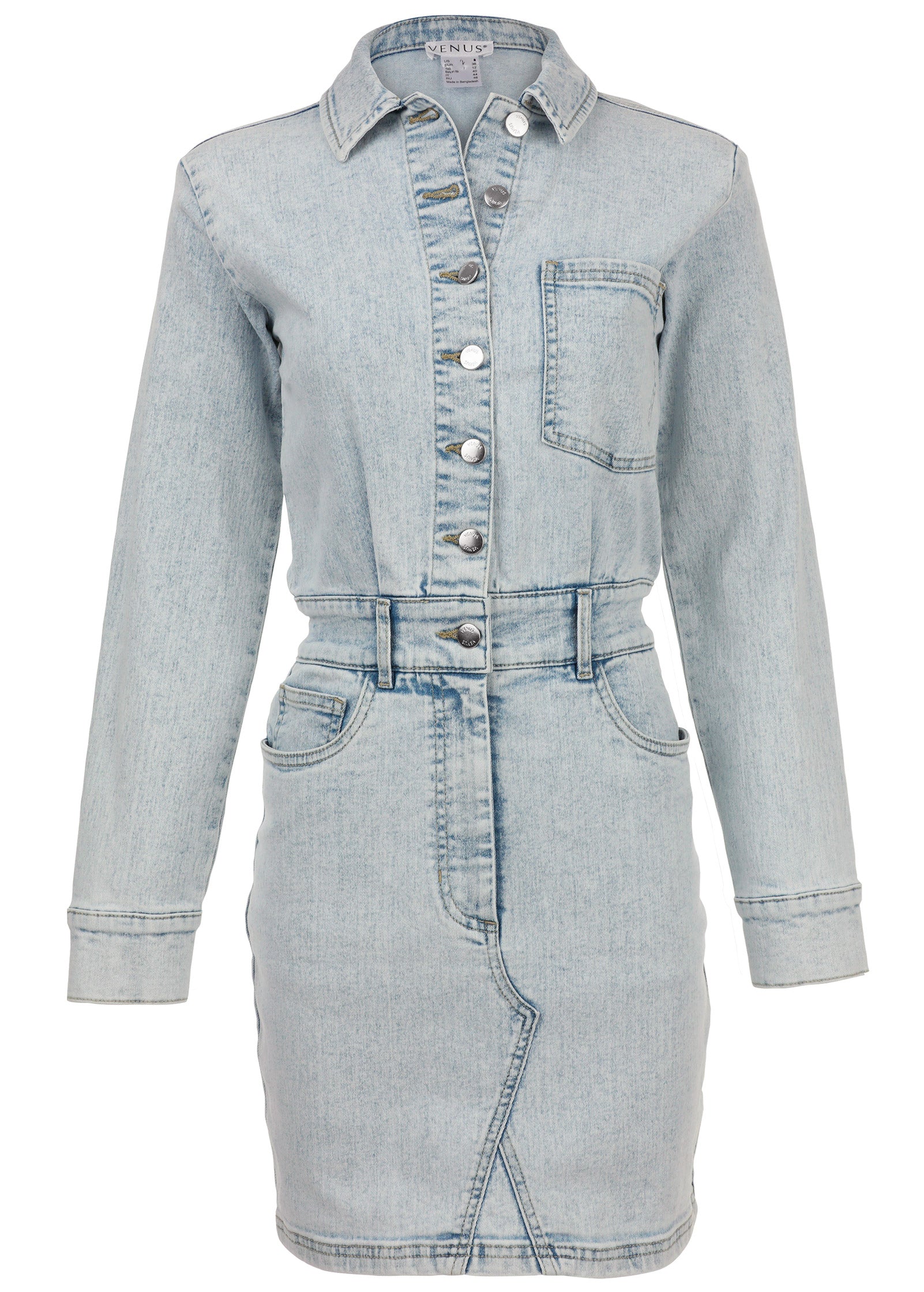 Denim shirt dress - Light Wash