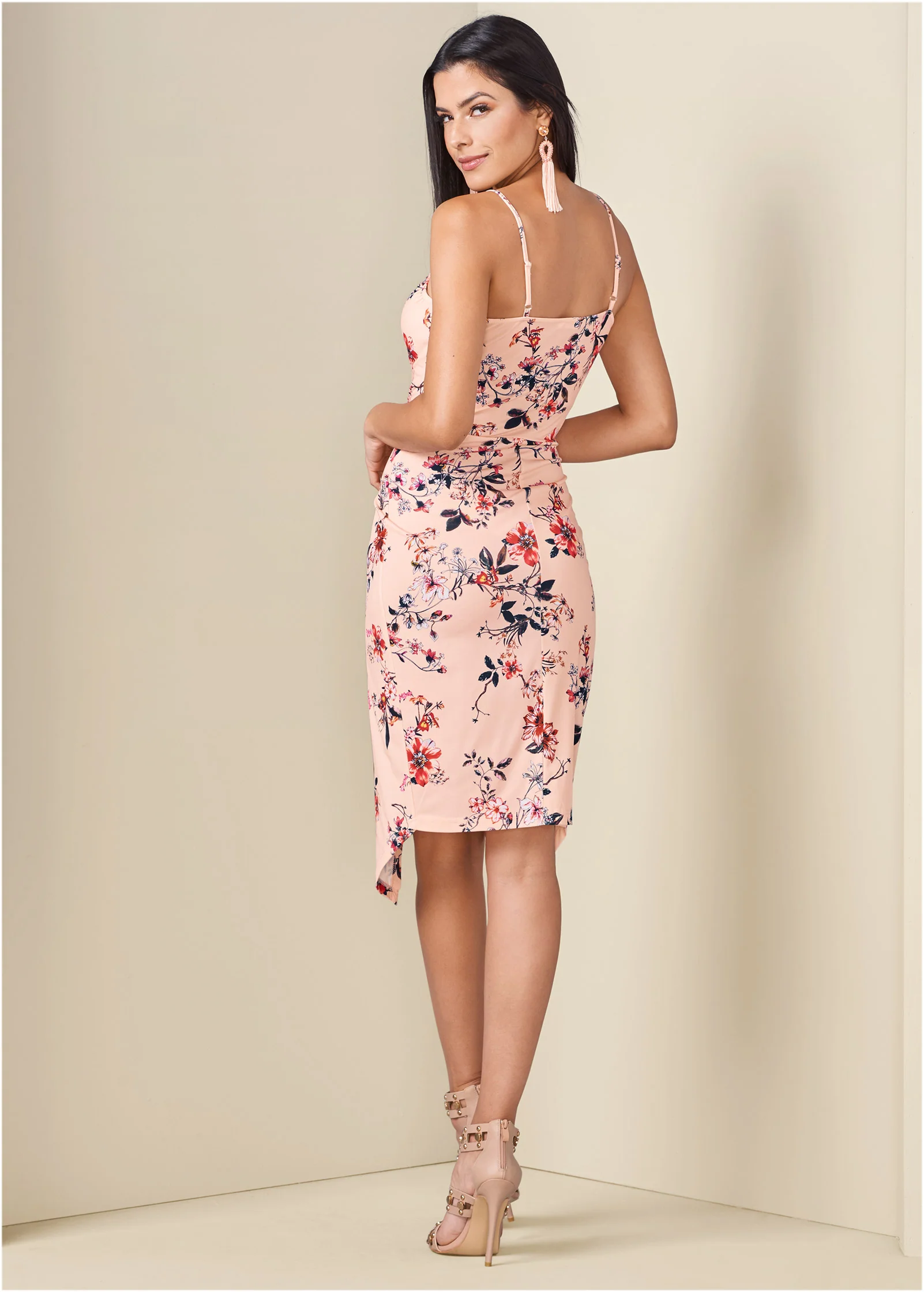 Floral print dress - Pink Multi