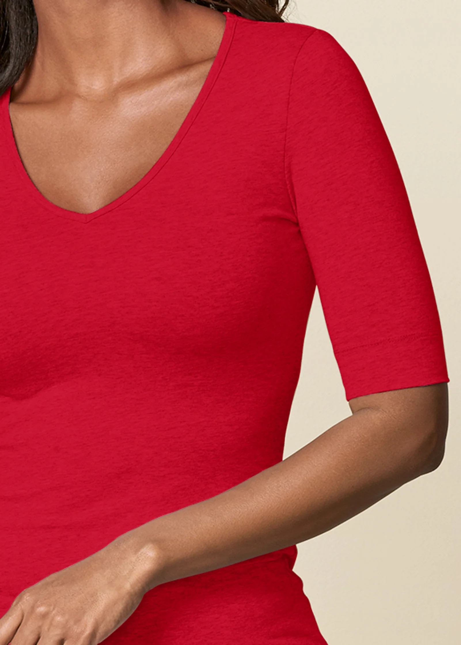 Long and lean tee - Red