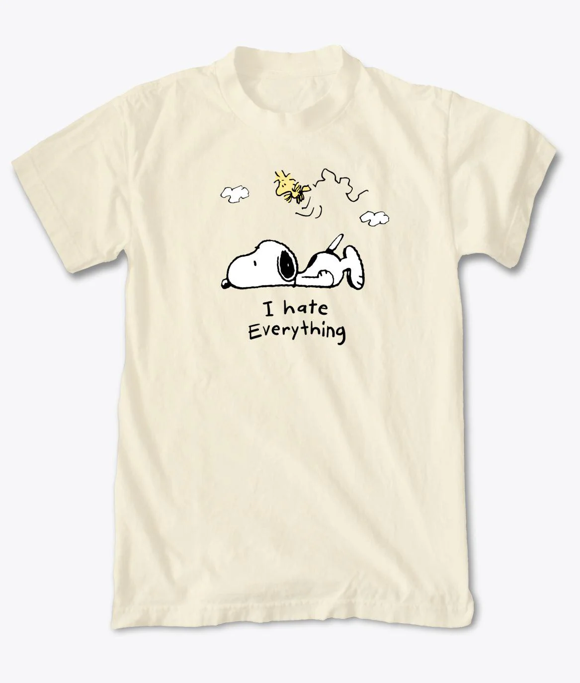 Peanuts Snoopy & Woodstock I Hate Everything Mens T-Shirt