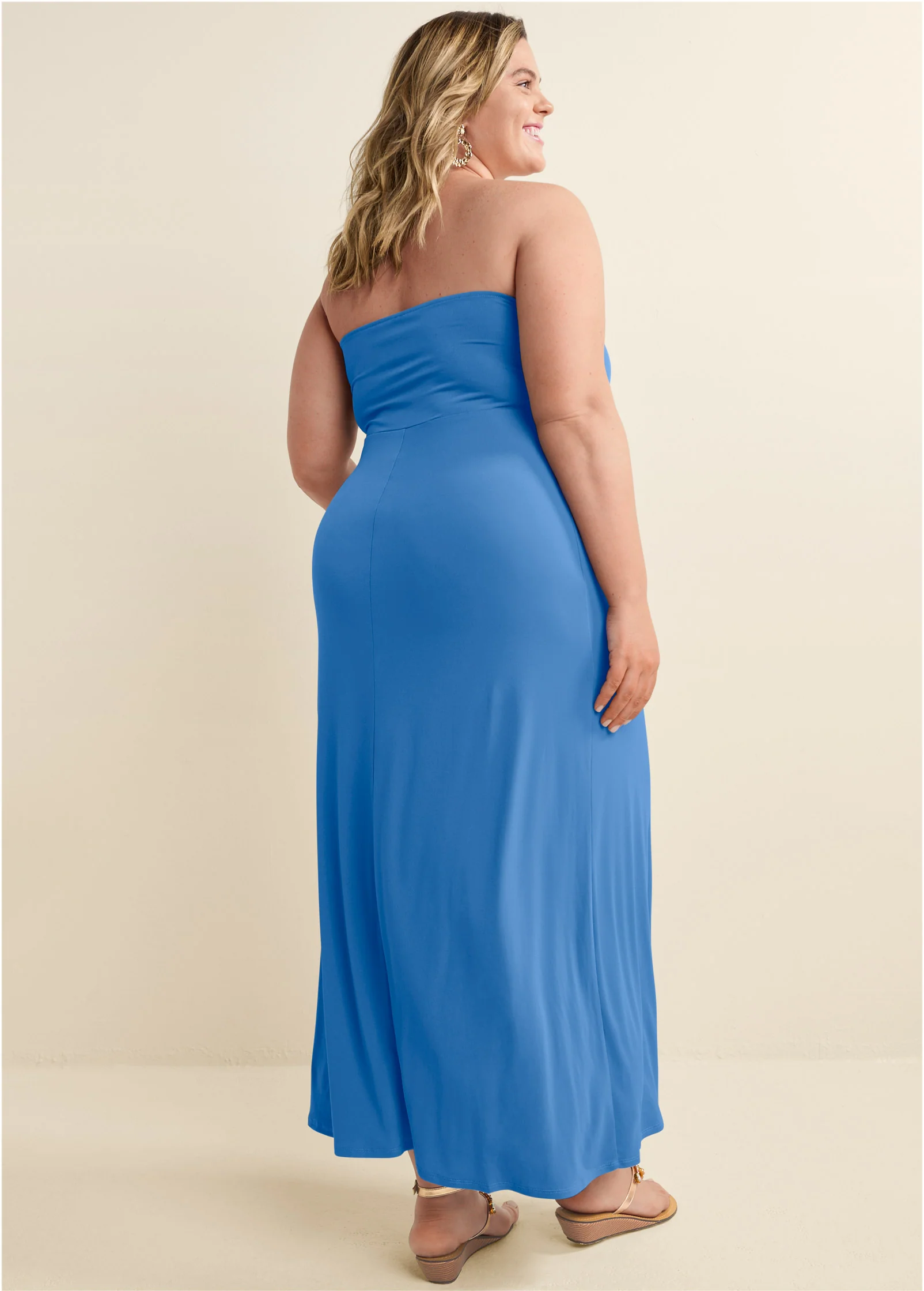 Convertible maxi dress - Blue