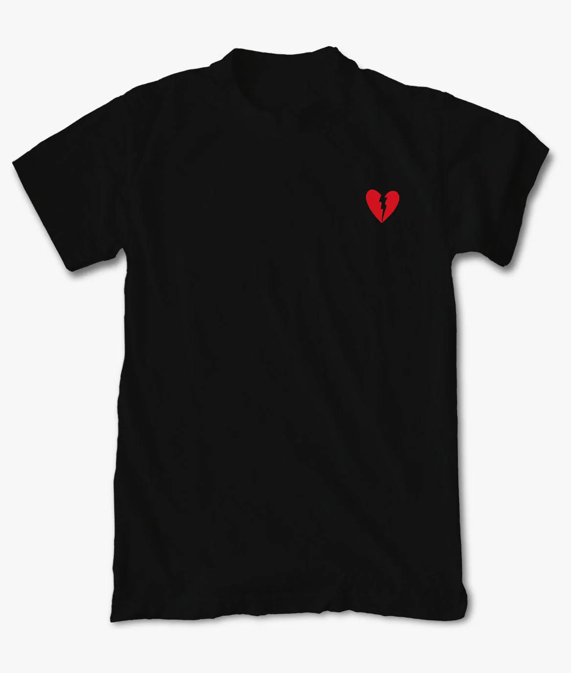 Broken Heart Embroidered Mens T-Shirt