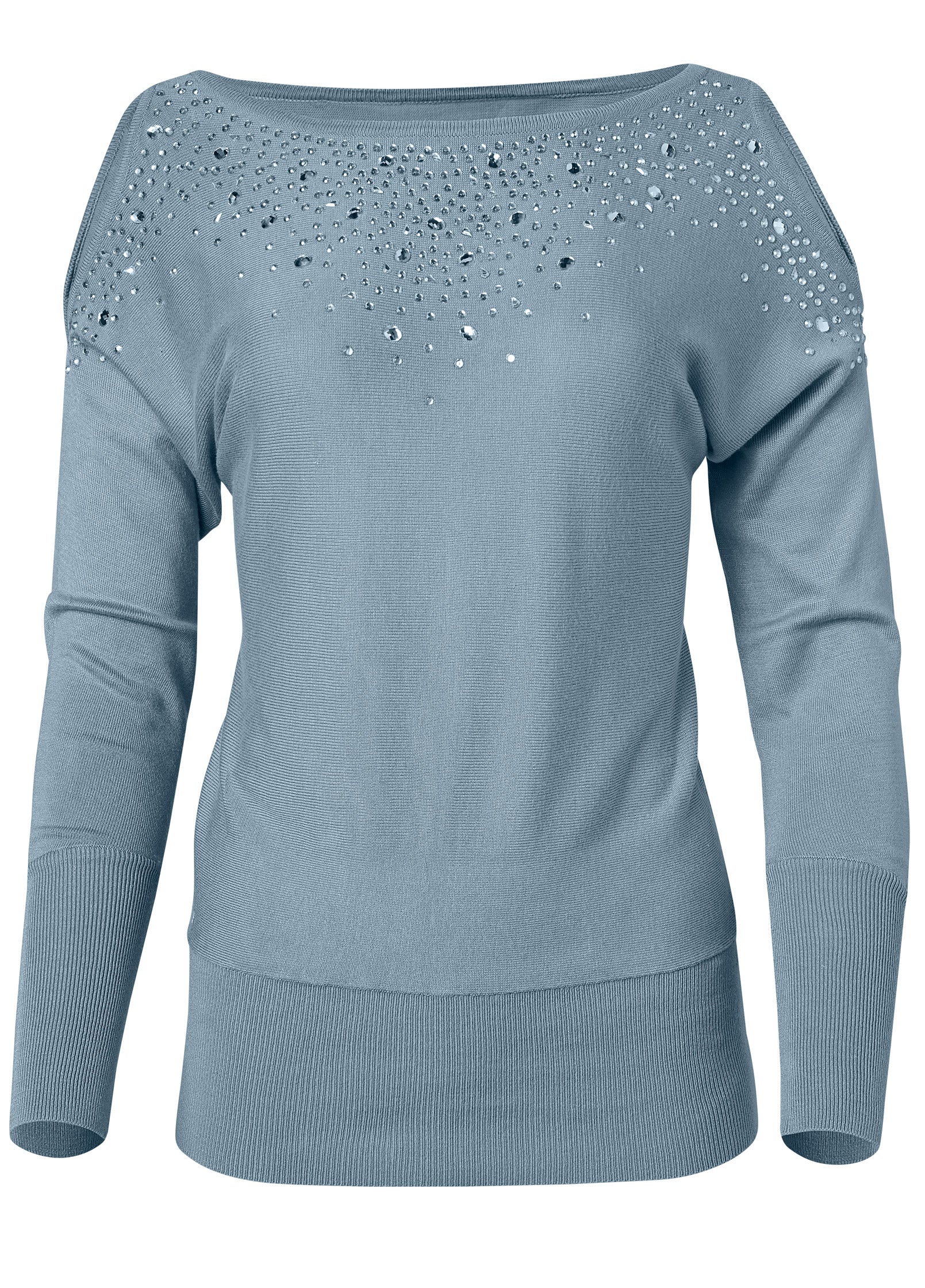 Cold-shoulder sweater - Blue