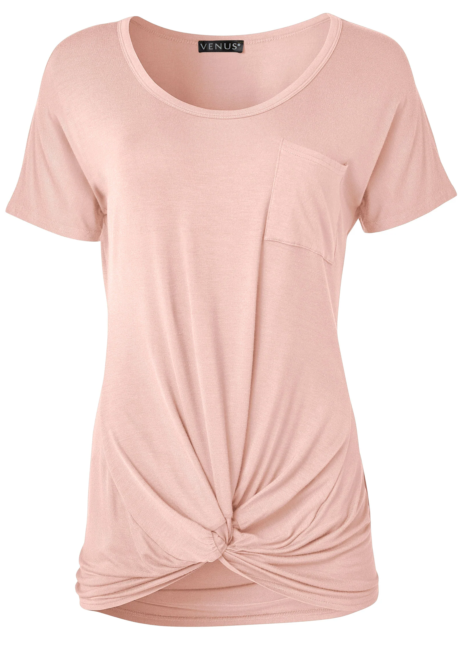 Twisted knot detail tee - Blush