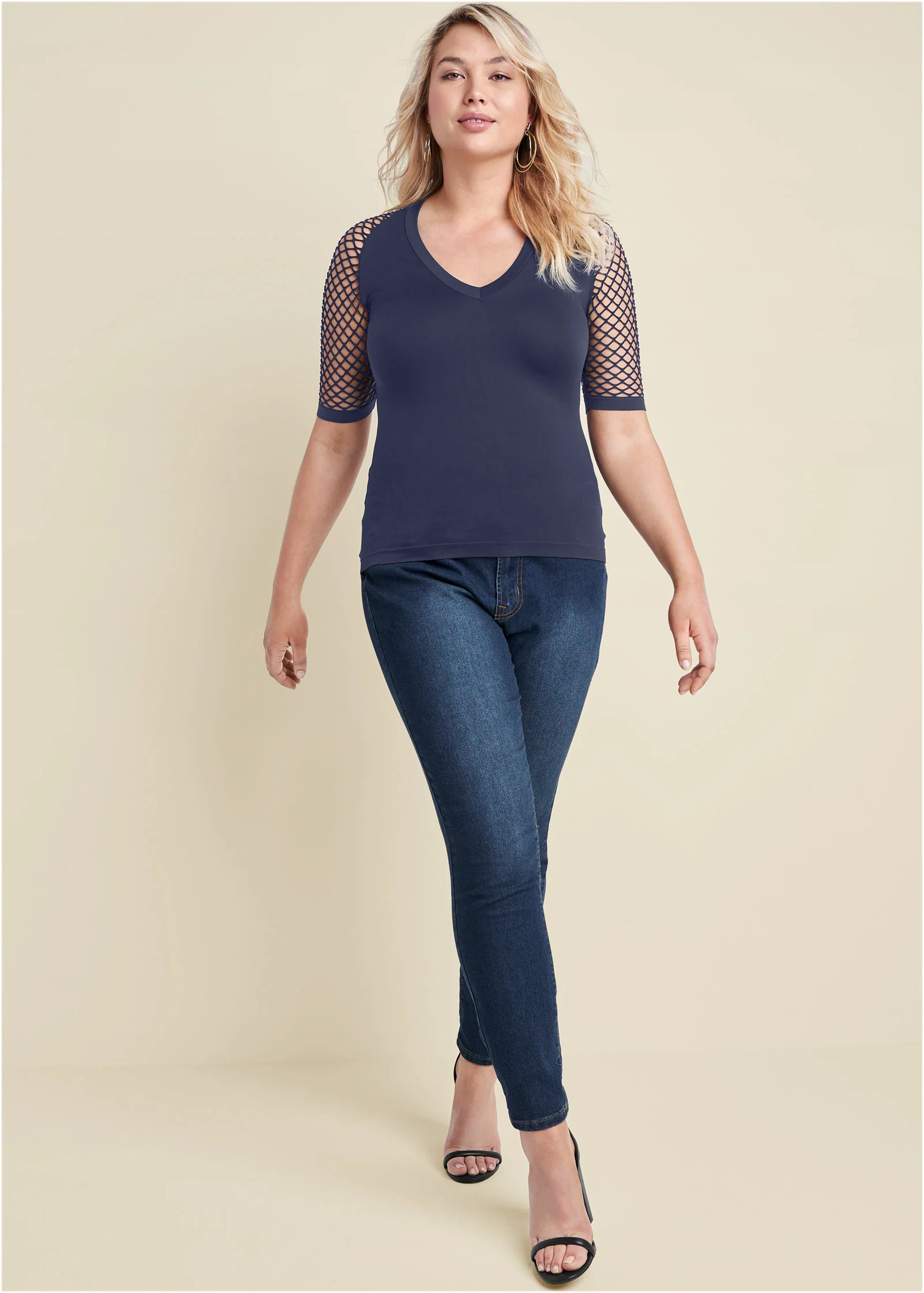 Second skin seamless top - Navy