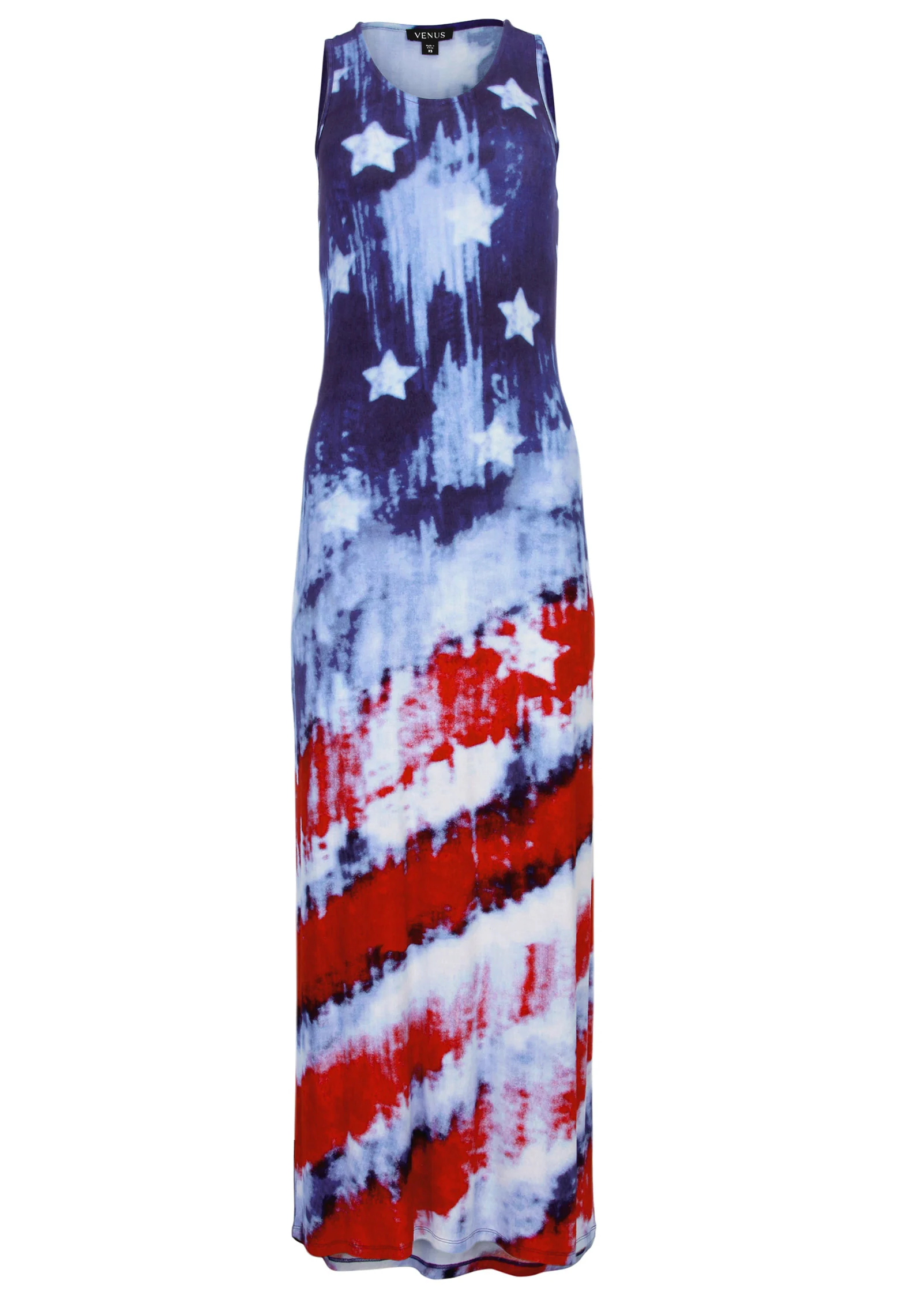 Rayon Maxi Dress - Boardwalk Flag