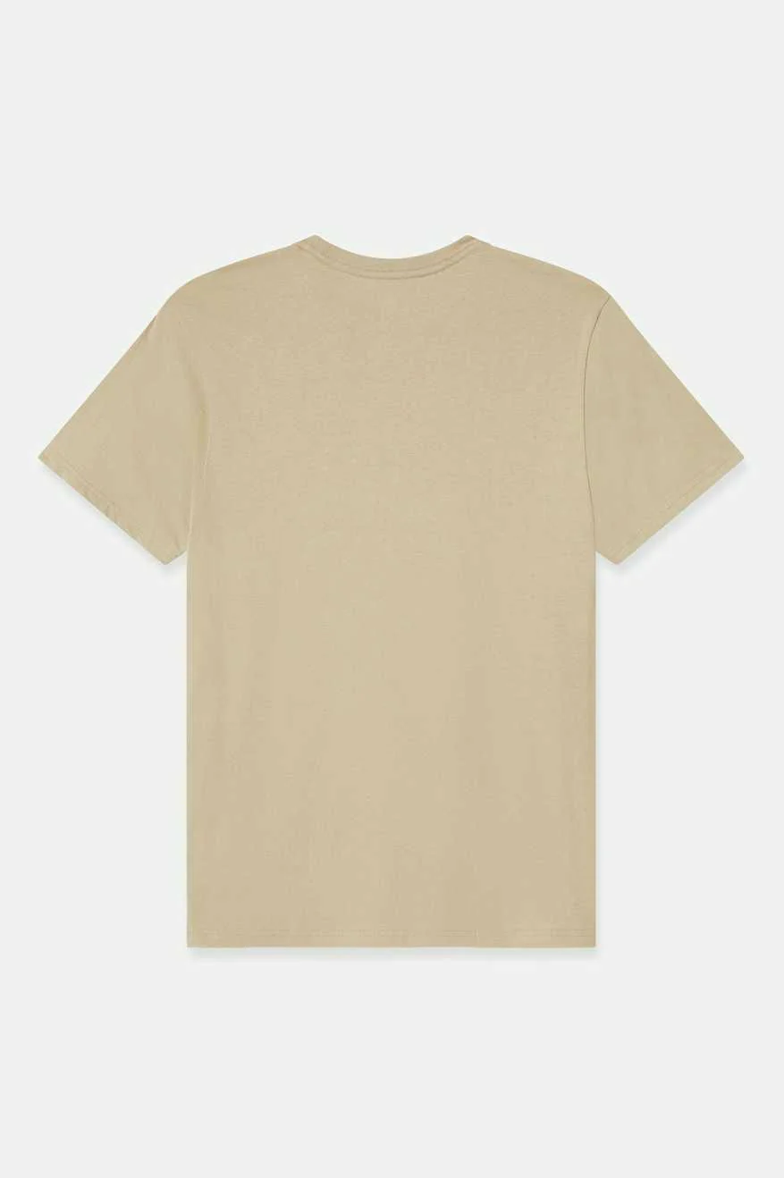 Premium Cotton S/S Tailored T-Shirt - Oatmeal
