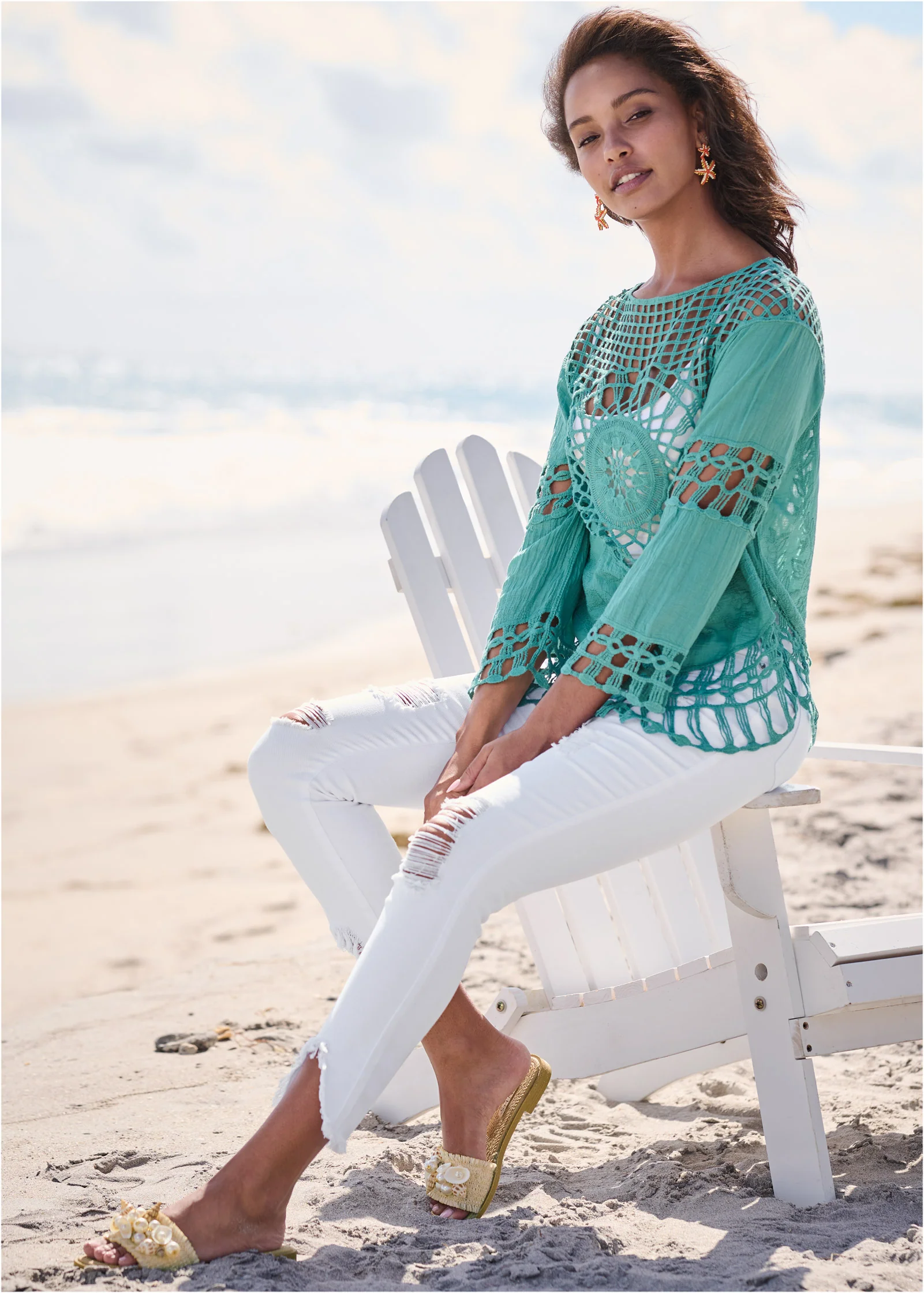 Crochet top - Turquoise