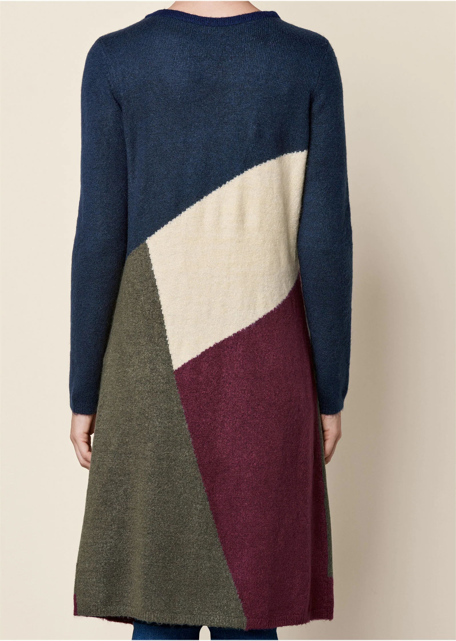 Color block cardigan - Navy Multi