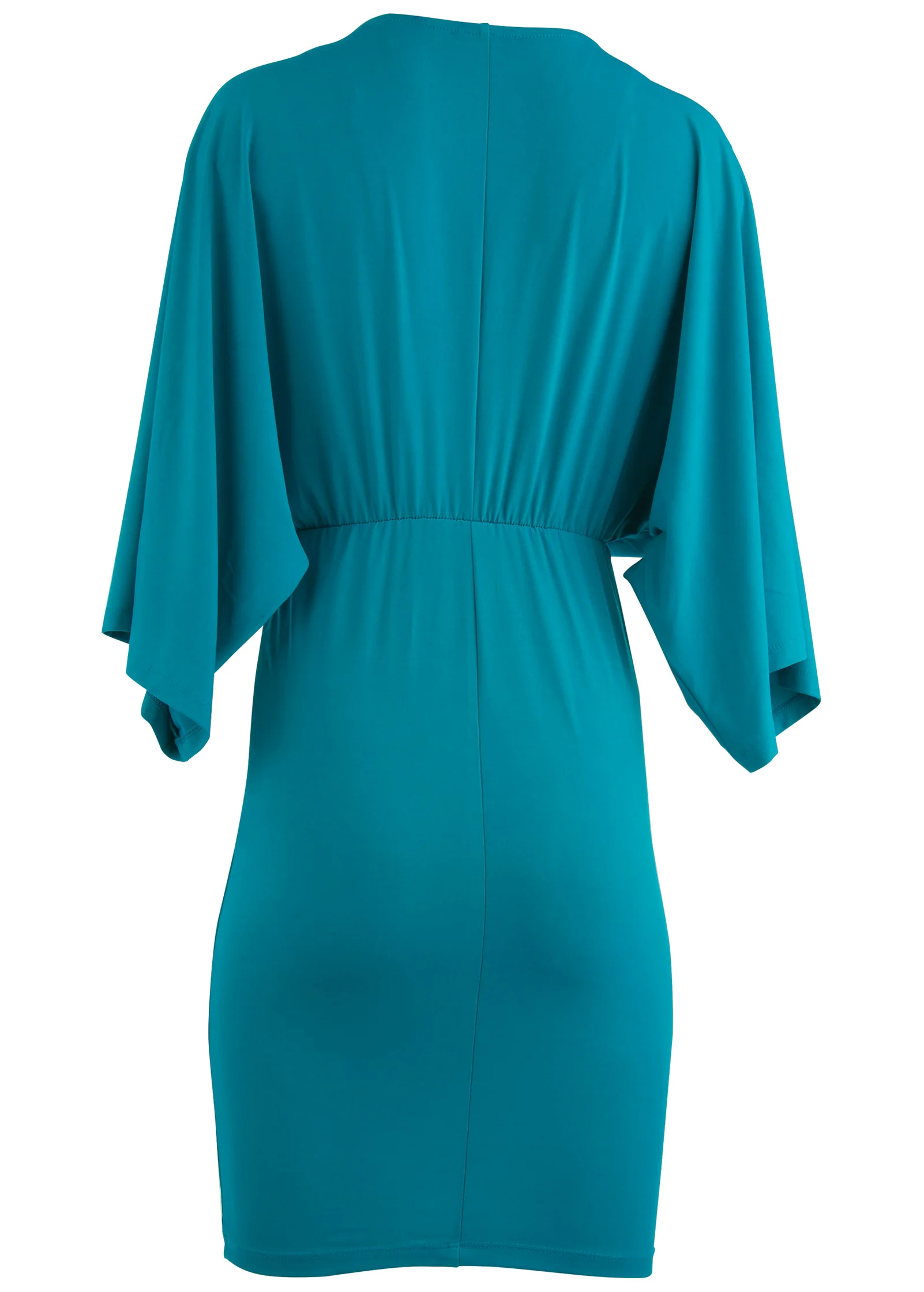 Tie front dress - Teal