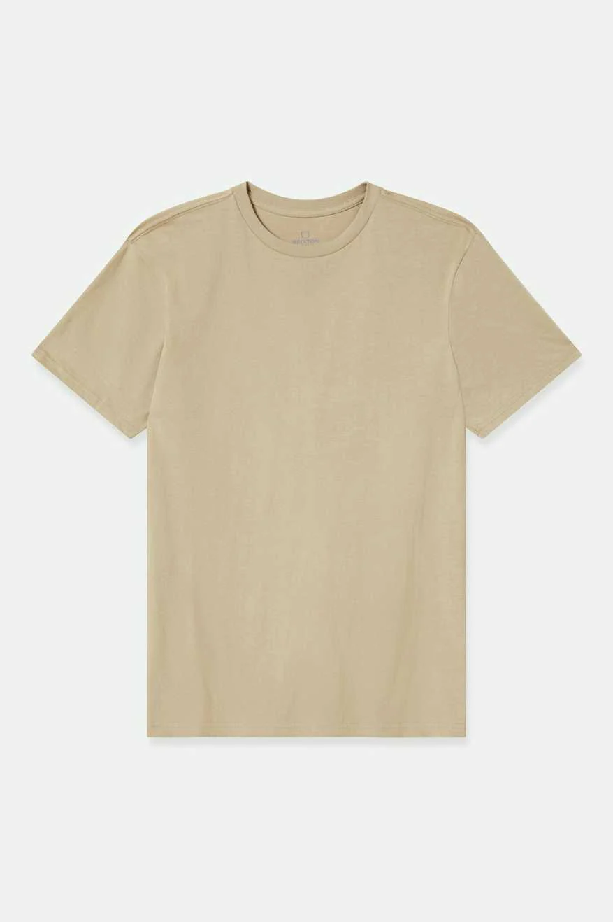 Premium Cotton S/S Tailored T-Shirt - Oatmeal