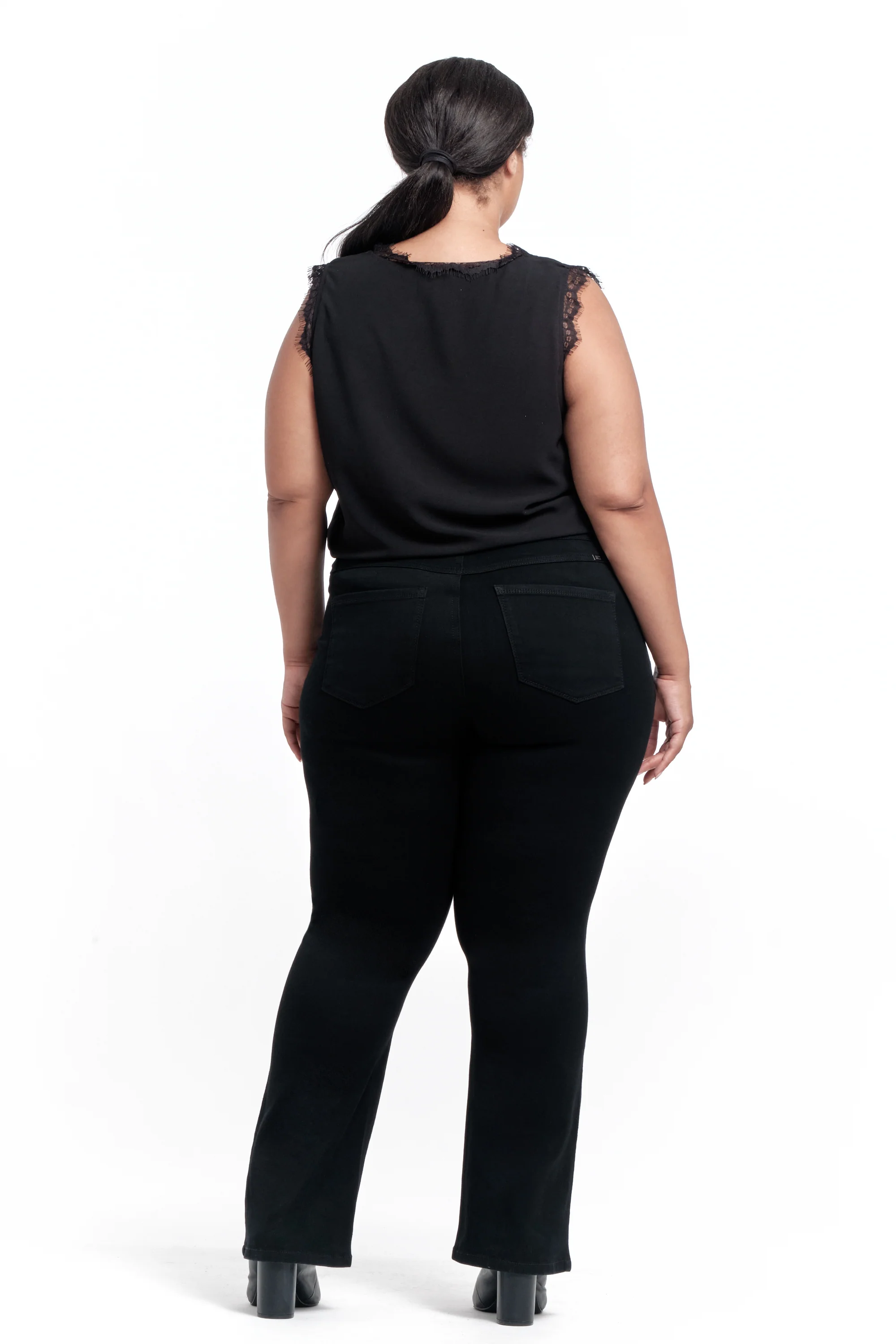 Plus Butter Bootcut Jeans in Black