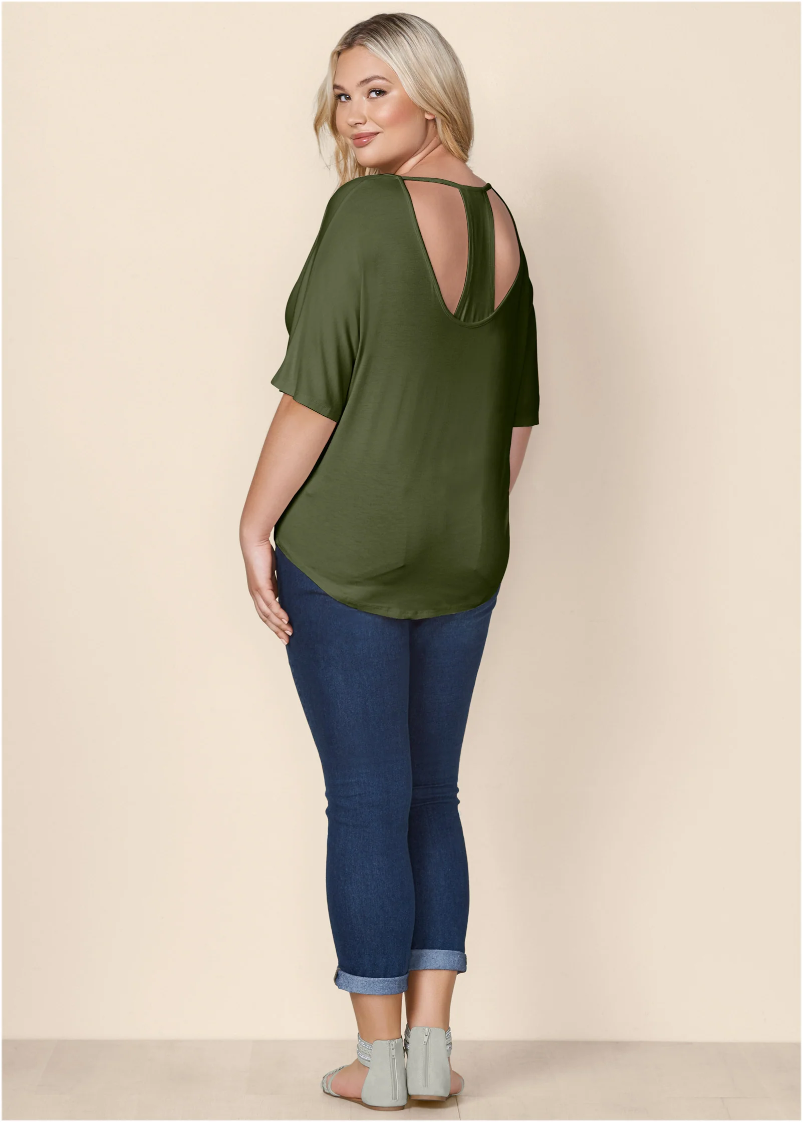 Racerback basic top - Olive