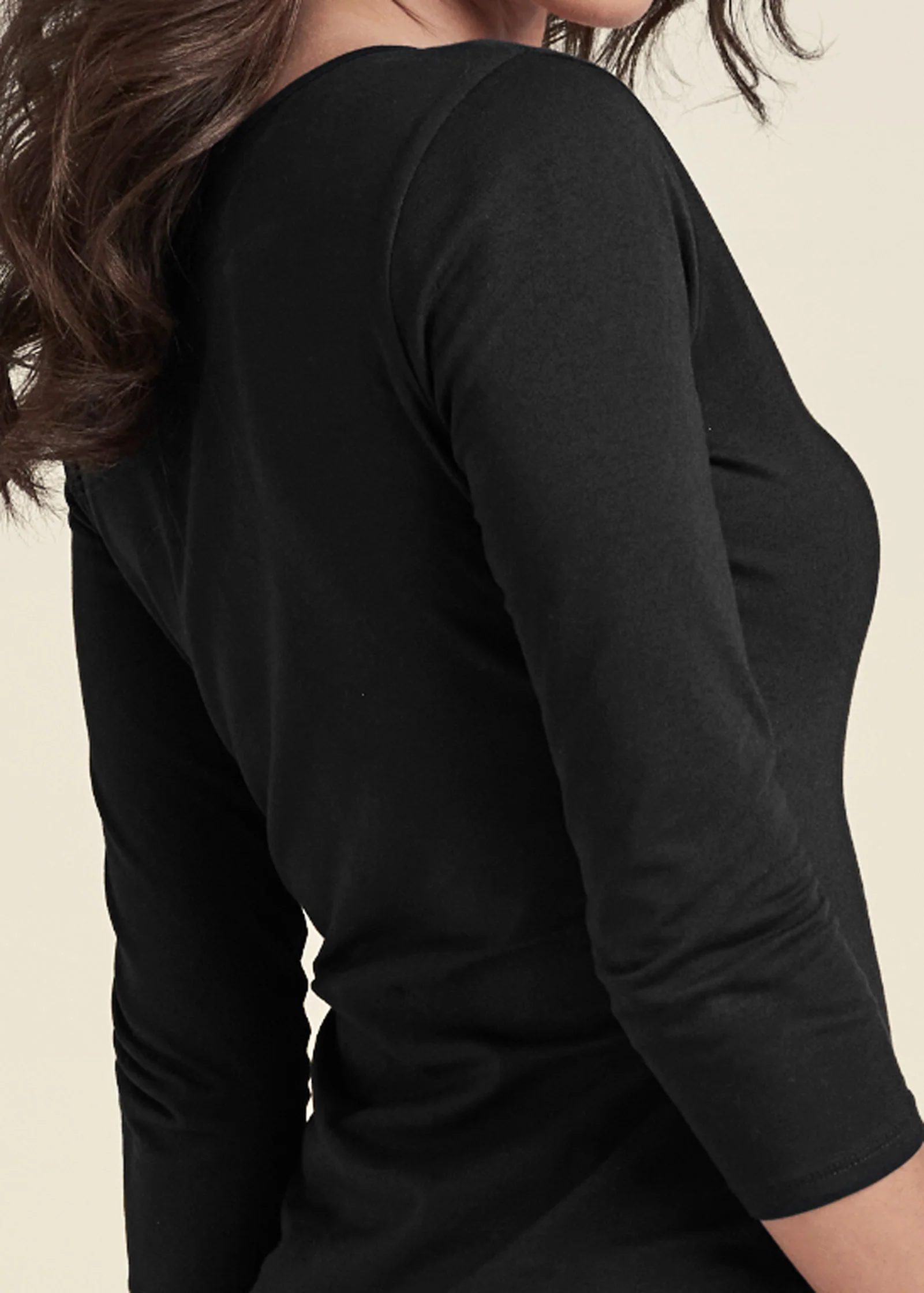 Long and lean mini dress - Black