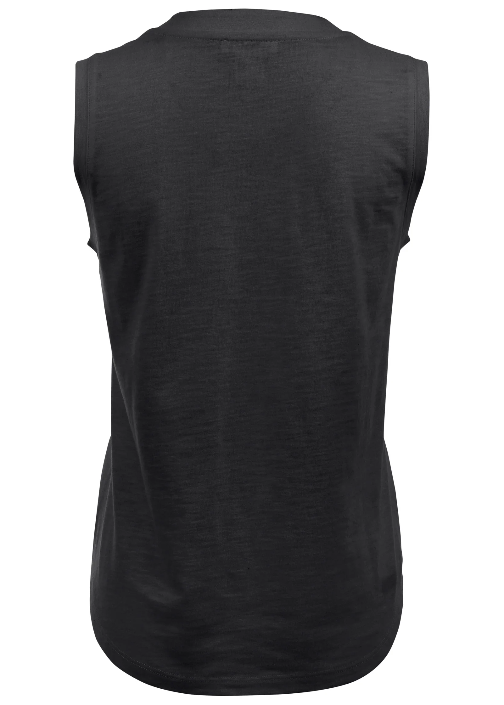 V-Neck shirred tank - Black
