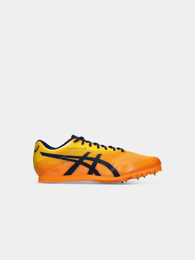 Mens Asics Hyper Ld 6 Orange/Blue Running Spikes