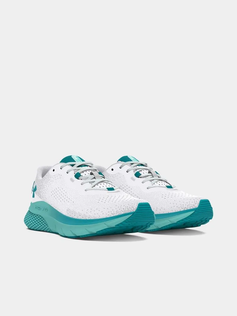 Womens Under Armour Hovr Turbulence 2 White/Circut Teal Running Shoes