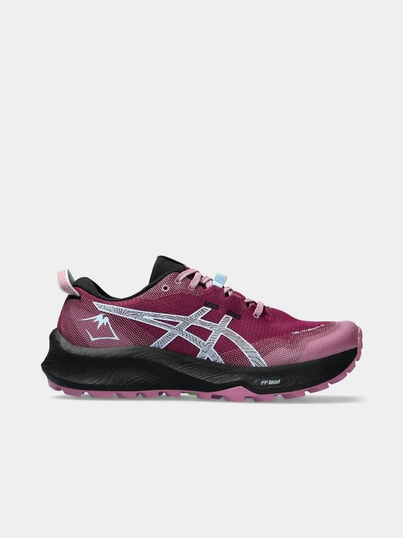 Womens Asics Gel-Trabuco 12 Blackberry/Light Blue Trail Running Shoes