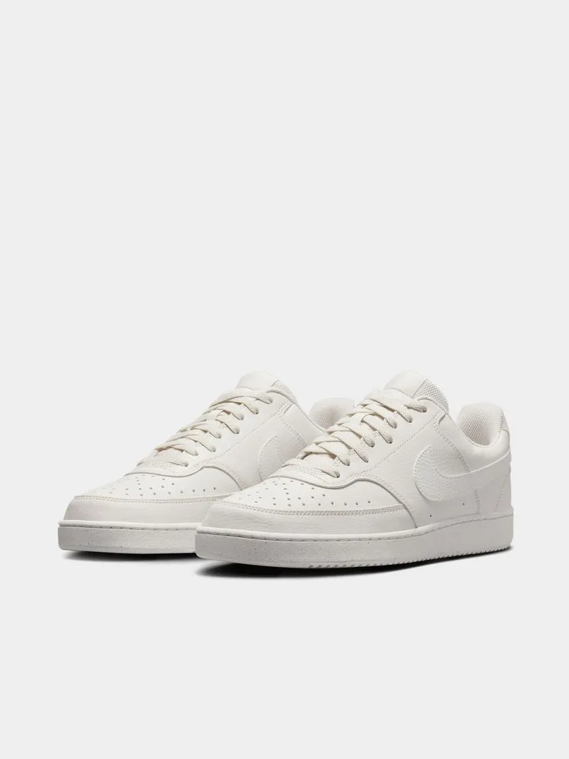 Mens Nike Court Vision Next Nature Beige/White Low Sneakers