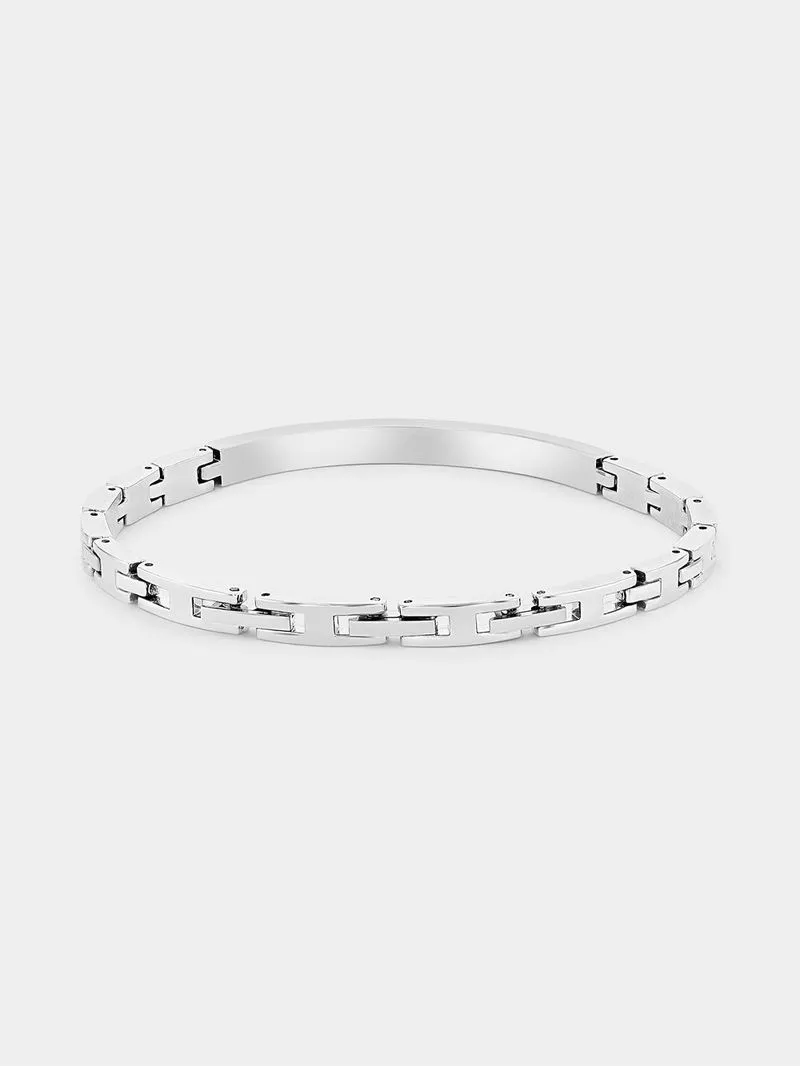 Tempo Women’s Silver Plated Round Bracelet Watch & Bracelet Set