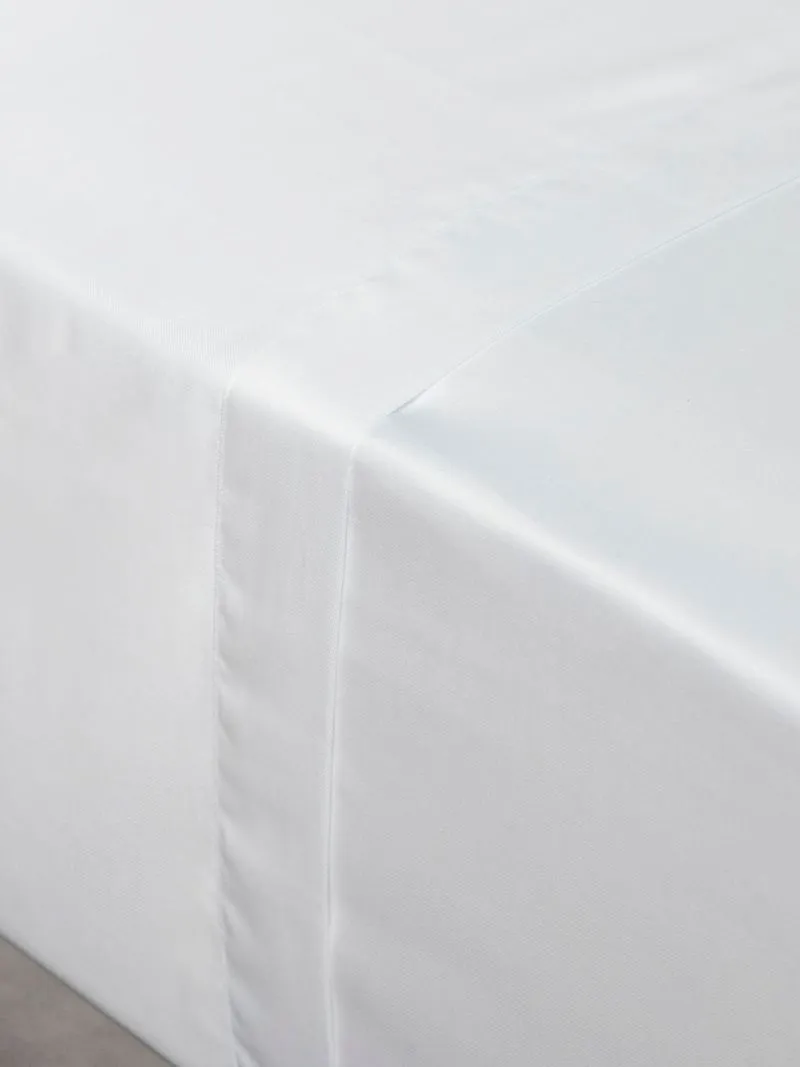 Grace Softest Gold Seal Certified Egyptian Cotton 200 Thread Count Flat Sheet White