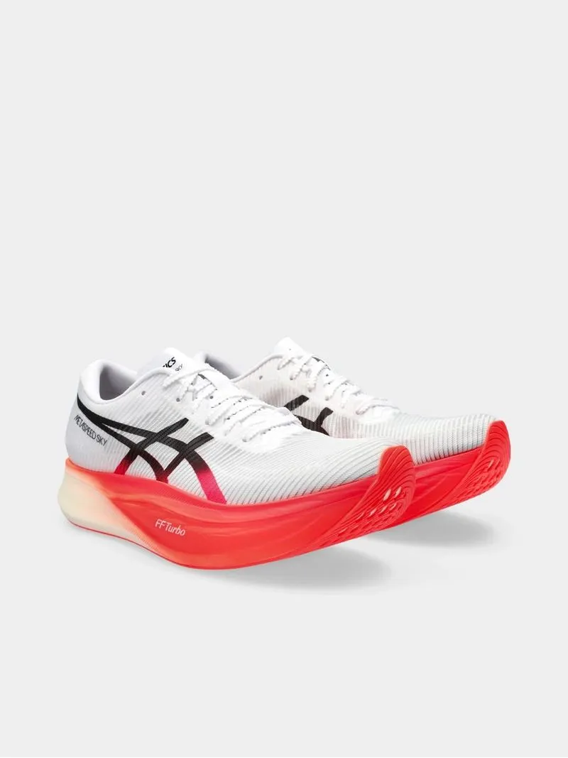 Mens Asics Metaspeed Sky White/Black Running Shoes
