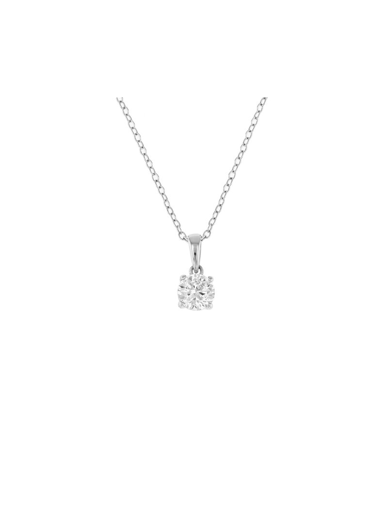 Cheté Platinum & Sterling Silver Diamondlite Cubic Zirconia Pendant