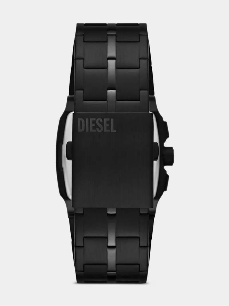 Diesel Cliffhanger Black Plated Stainless Steel Bracelet Watch