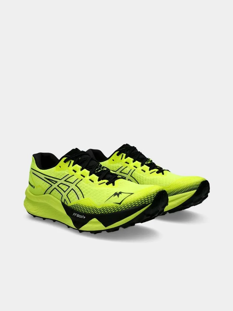 Mens Asics Fujispeed 3 Yellow/Black Trail Running Shoes