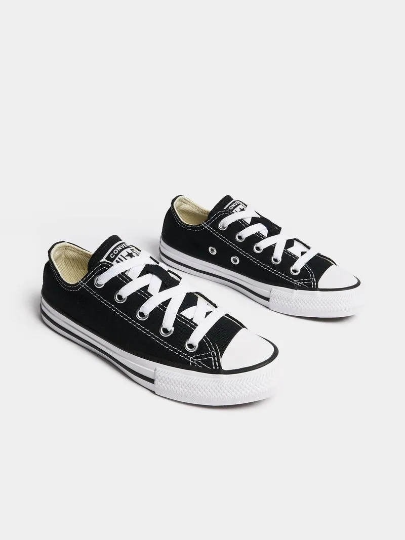 Junior Pre-School Converse All Star Black/White Lo Sneaker