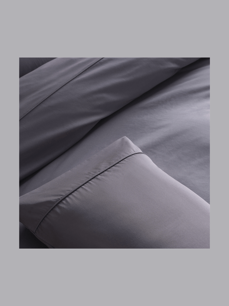 Gold Seal Certified Egyptian Cotton 600 Thread Count Duvet Cover Set Charcoal
