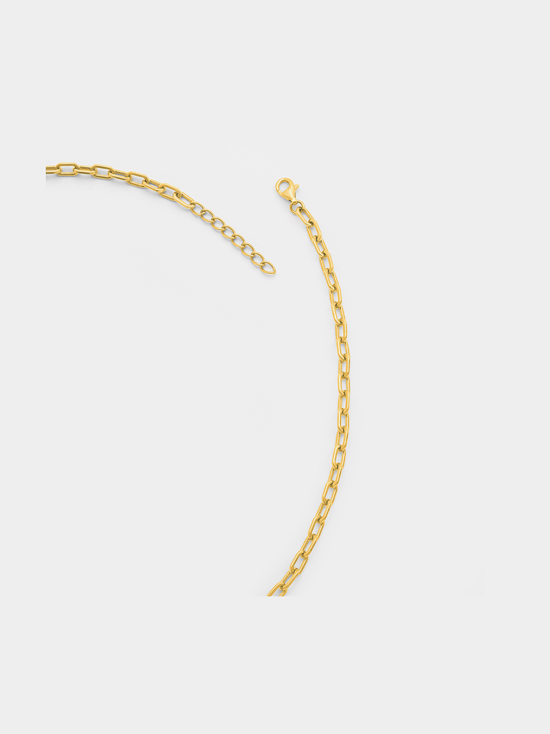 Gold Plated Sterling Silver Baroque Freshwater Pearl Women’s Necklace